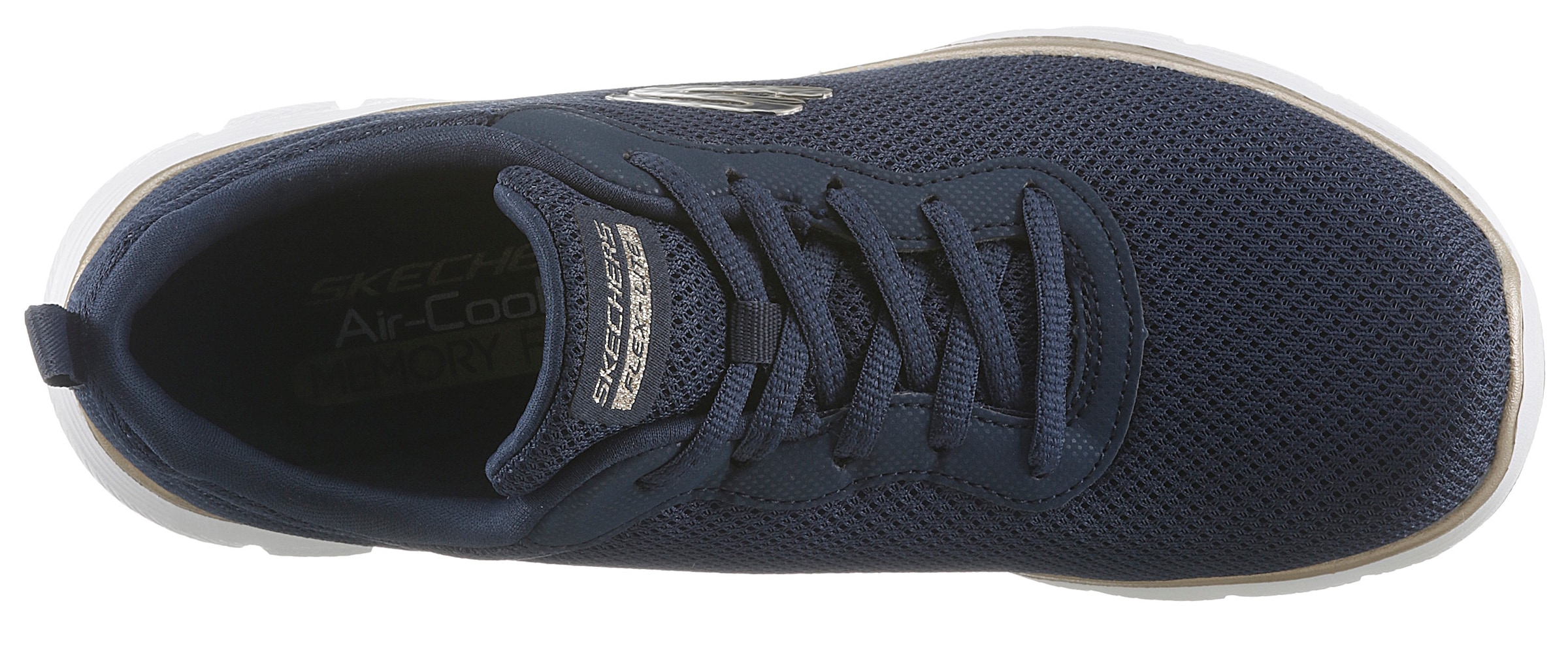 Skechers Sneaker »FLEX APPEAL 4.0 BRILLINAT VIEW«, Freizeitschuh, Halbschuh, Schnürschuh mit Air Cooled Memory Foam