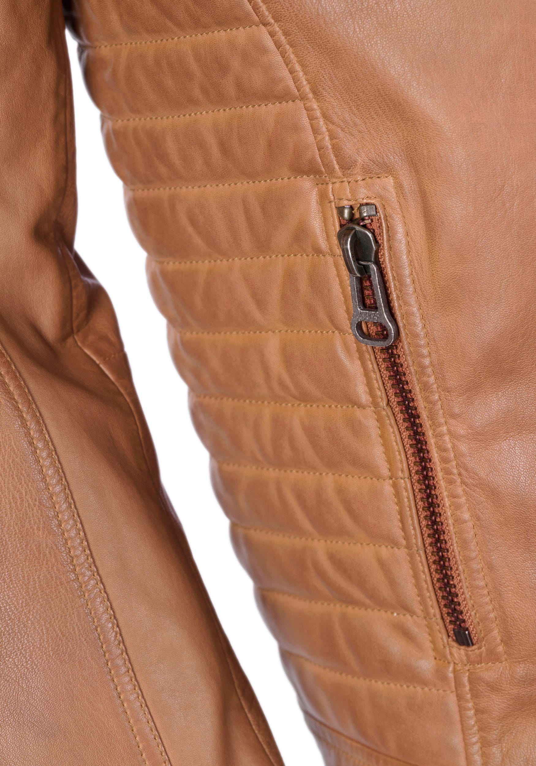 Maze Lederjacke »Lederjacke«, mit Kapuze