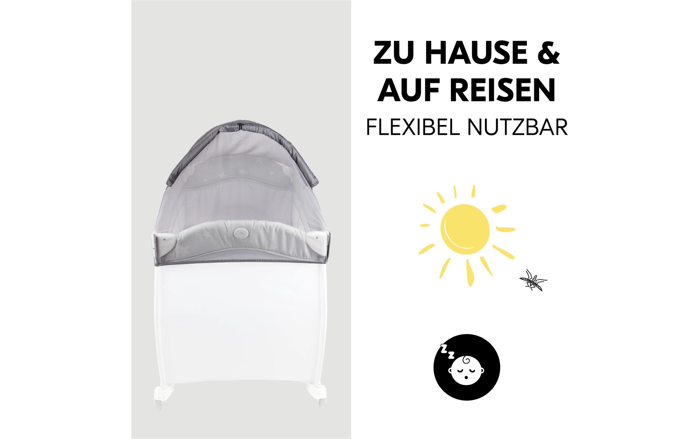 Hauck Moskitonetz »3in1 Grey«, (1 St.)