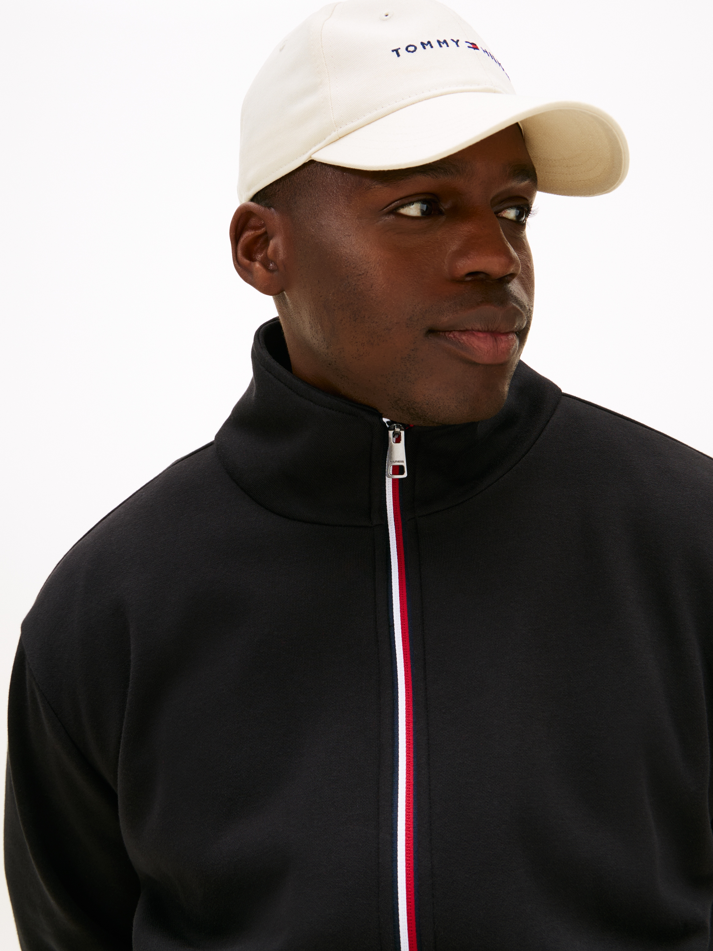 Tommy Hilfiger Big & Tall Sweatjacke »GLOBAL STRIPE ZIP«, Grosse Grössen