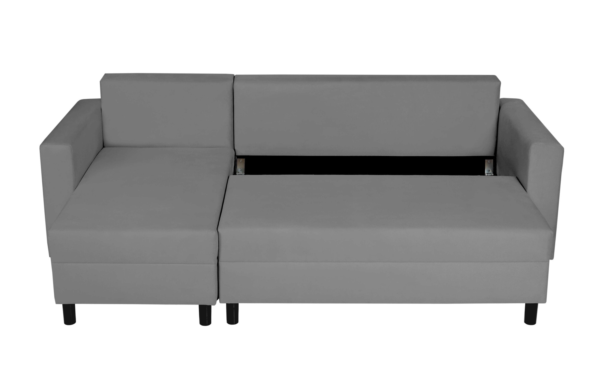 INOSIGN Ecksofa »GLENOE Schlafsofa mit Bettkasten, Recamiere beidseitig montierbar«, L-Form, Masse B/T/H: 230/135/84,5 cm, Velvet & Struktur weich