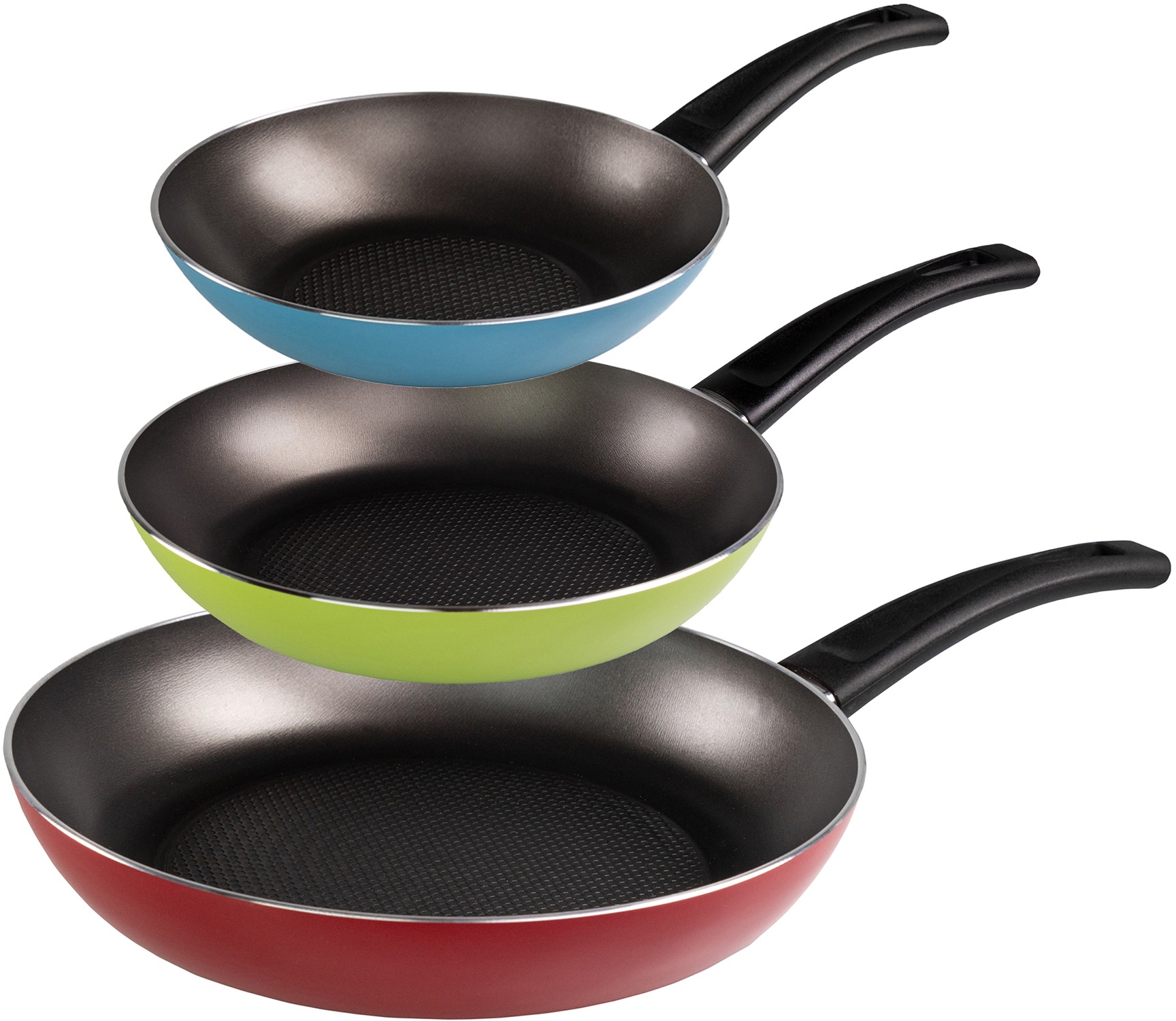 VERY TITAN Pfannen-Set »Very Titan«, Aluminium, (Set, 3 tlg., je 1 Pfanne Ø 20/24/28 cm, H: 4,4/4,6/5,1 cm, - 0,9/1,3/2,2 l), Induktion