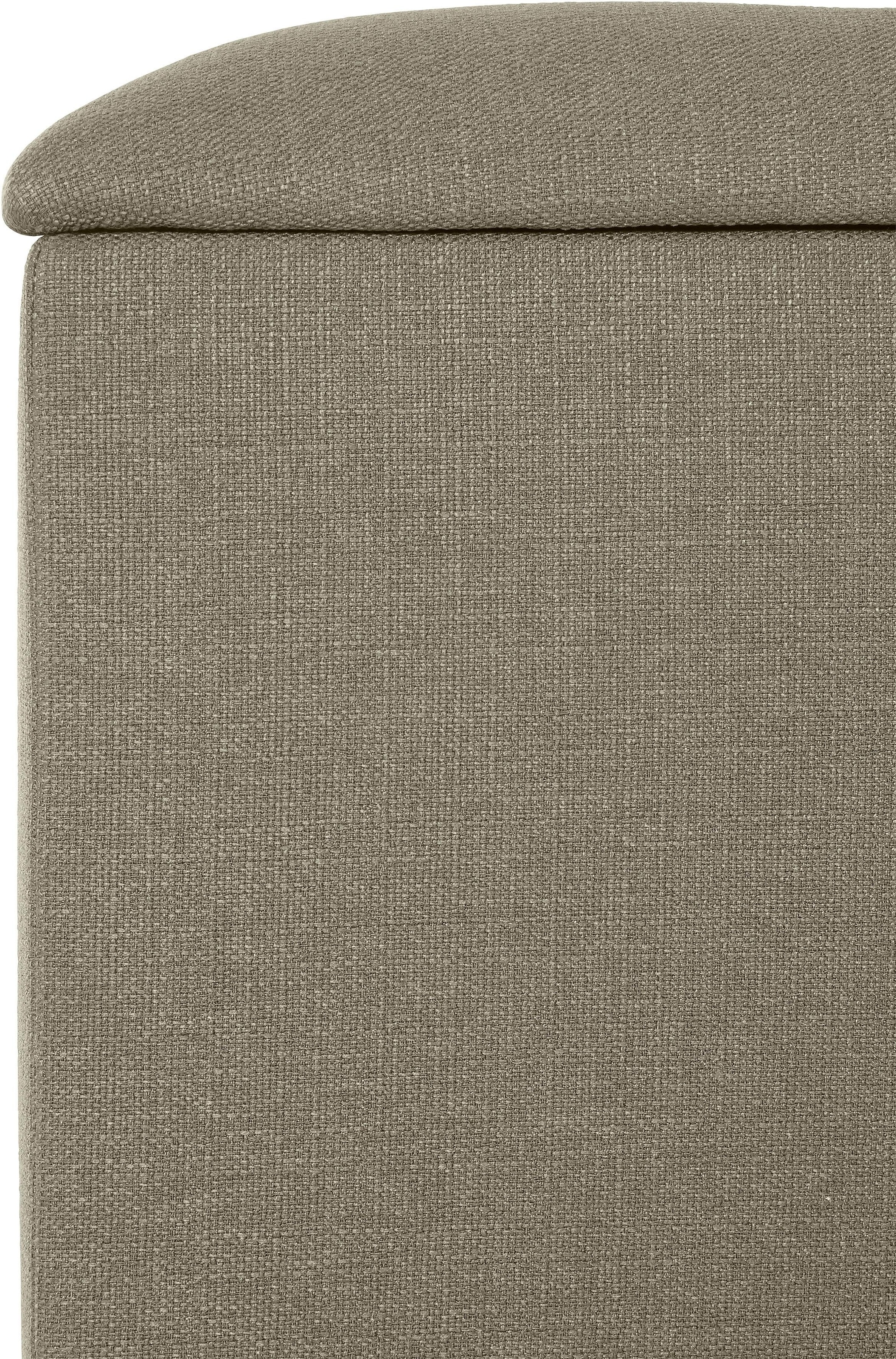 Places of Style Hockerbank »Knobbed«, Hockerbank mit Stauraum, Breite 120 cm und 160 cm