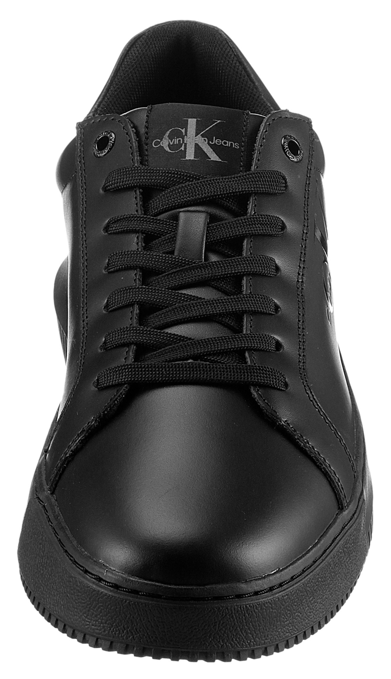 Calvin Klein Jeans Sneaker »CHUNKY CUPSOLE MONO LTH«, mit seitlichem Logoschriftzug, Freizeitschuh, Halbschuh, Schnürschuh