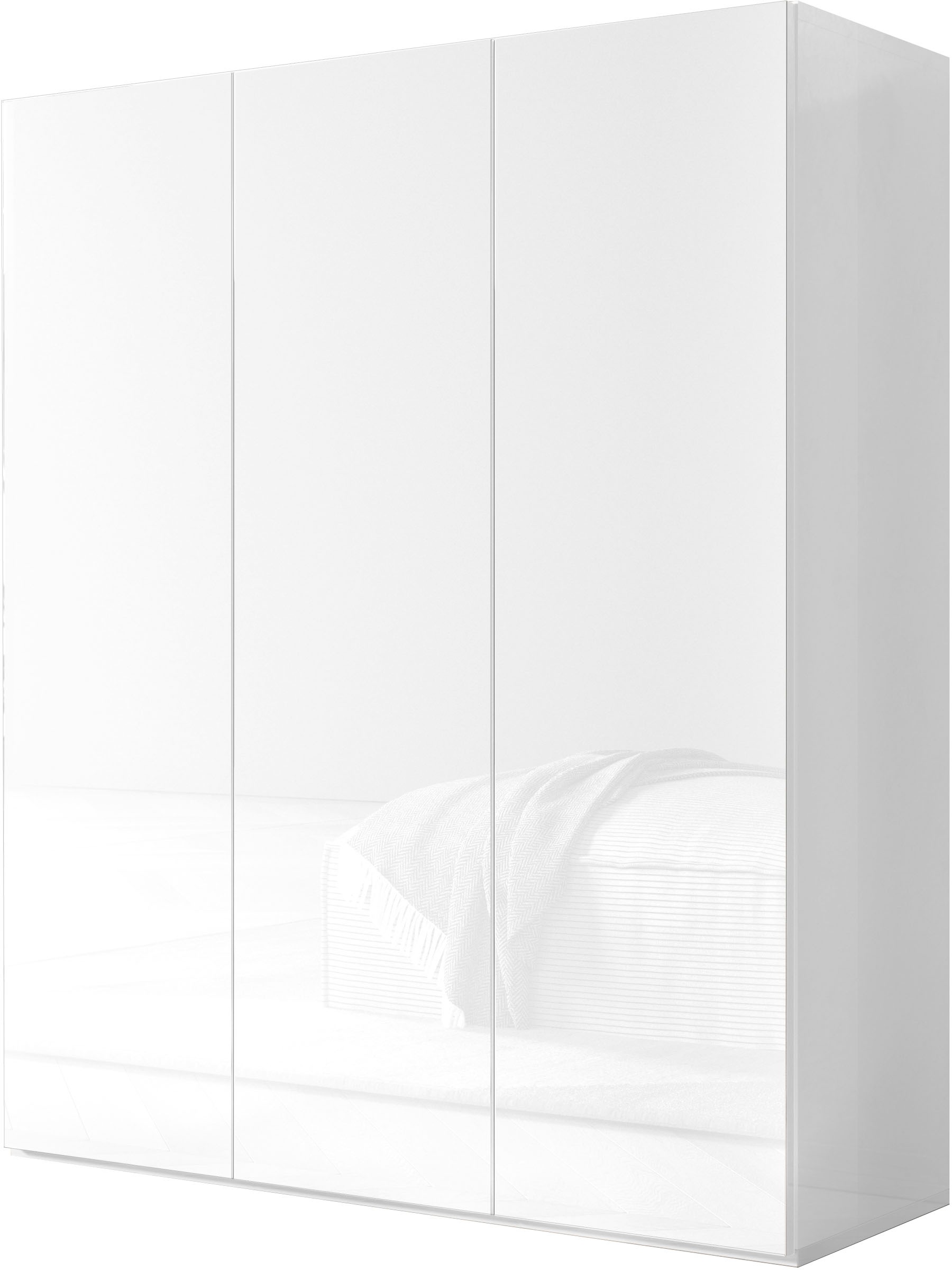 GOODproduct Schuhschrank "SMILE Breite 95 cm, Höhe 114 cm, Schuhregal mit 5 Ebenen," Schuhkommode in Weiss Hochglanz Lack
