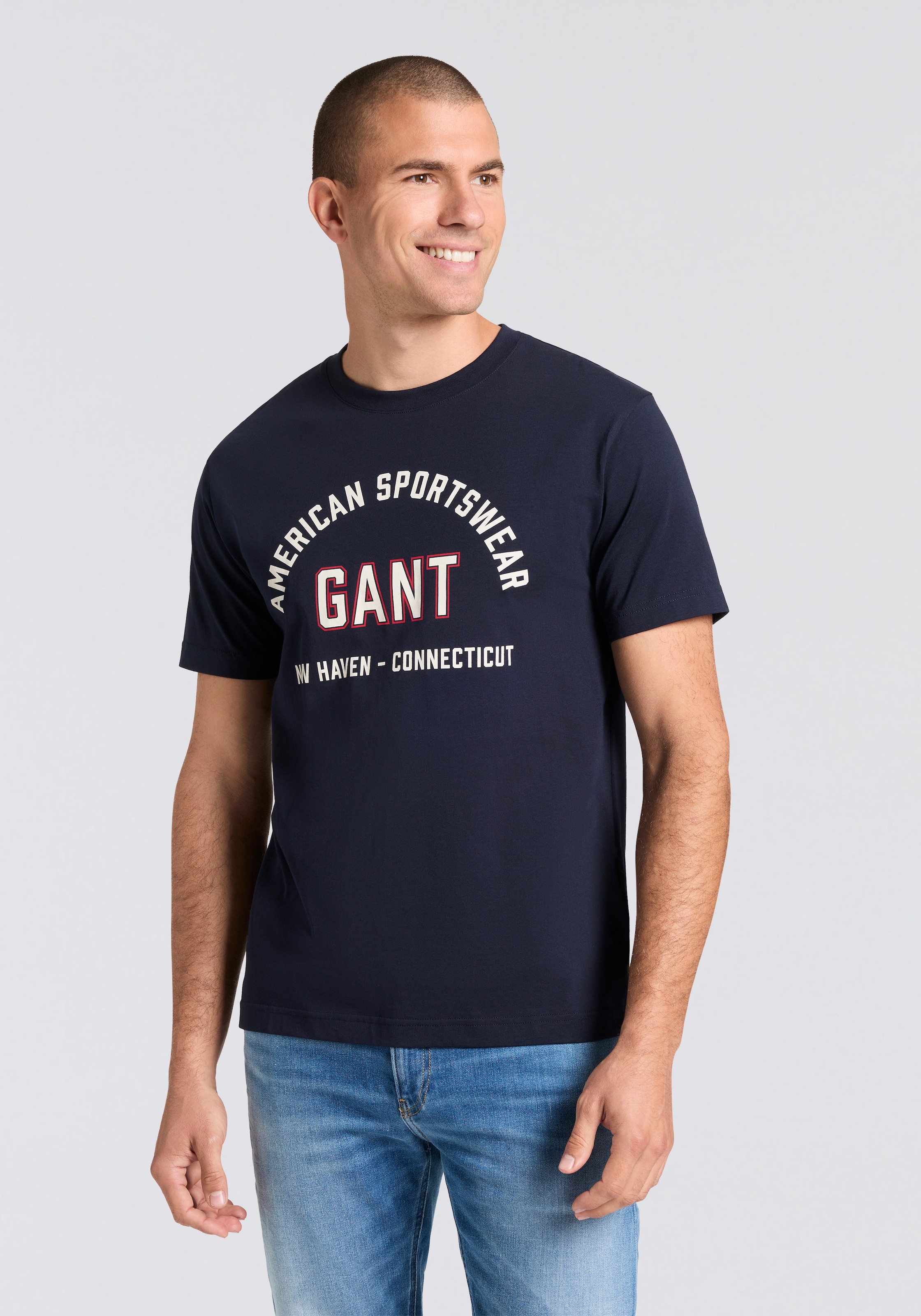 Gant T-Shirt »PRINTED GRAPHIC« Regular Fit, Rundhals