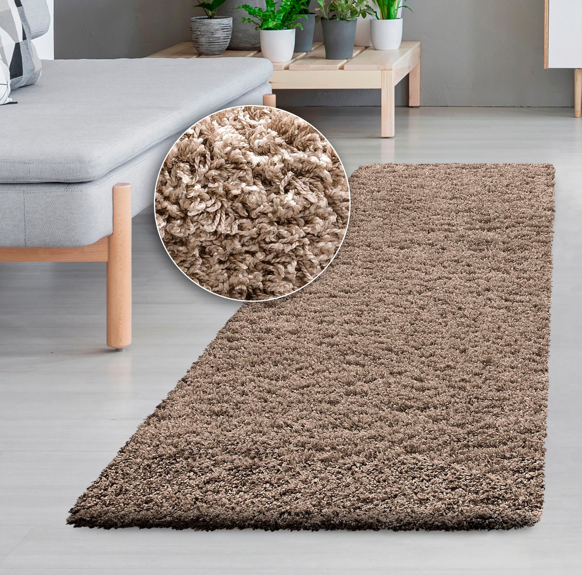 Home affaire Hochflor-Läufer »Viva«, rechteckig, 45 mm Höhe, Läufer, Brücke,... kaufen