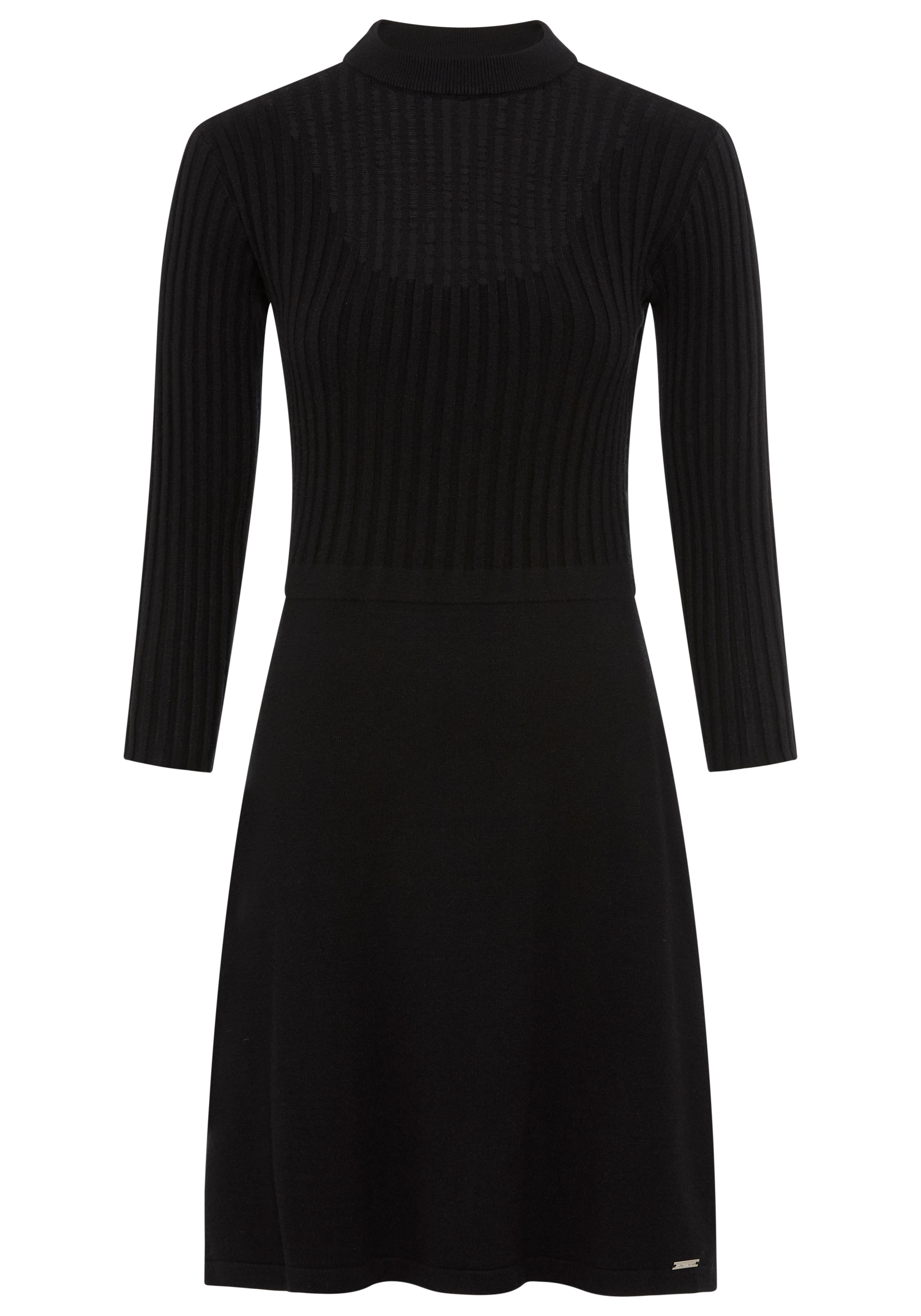 Bruno Banani Strickkleid, mit transparentem Ausschnittdetail