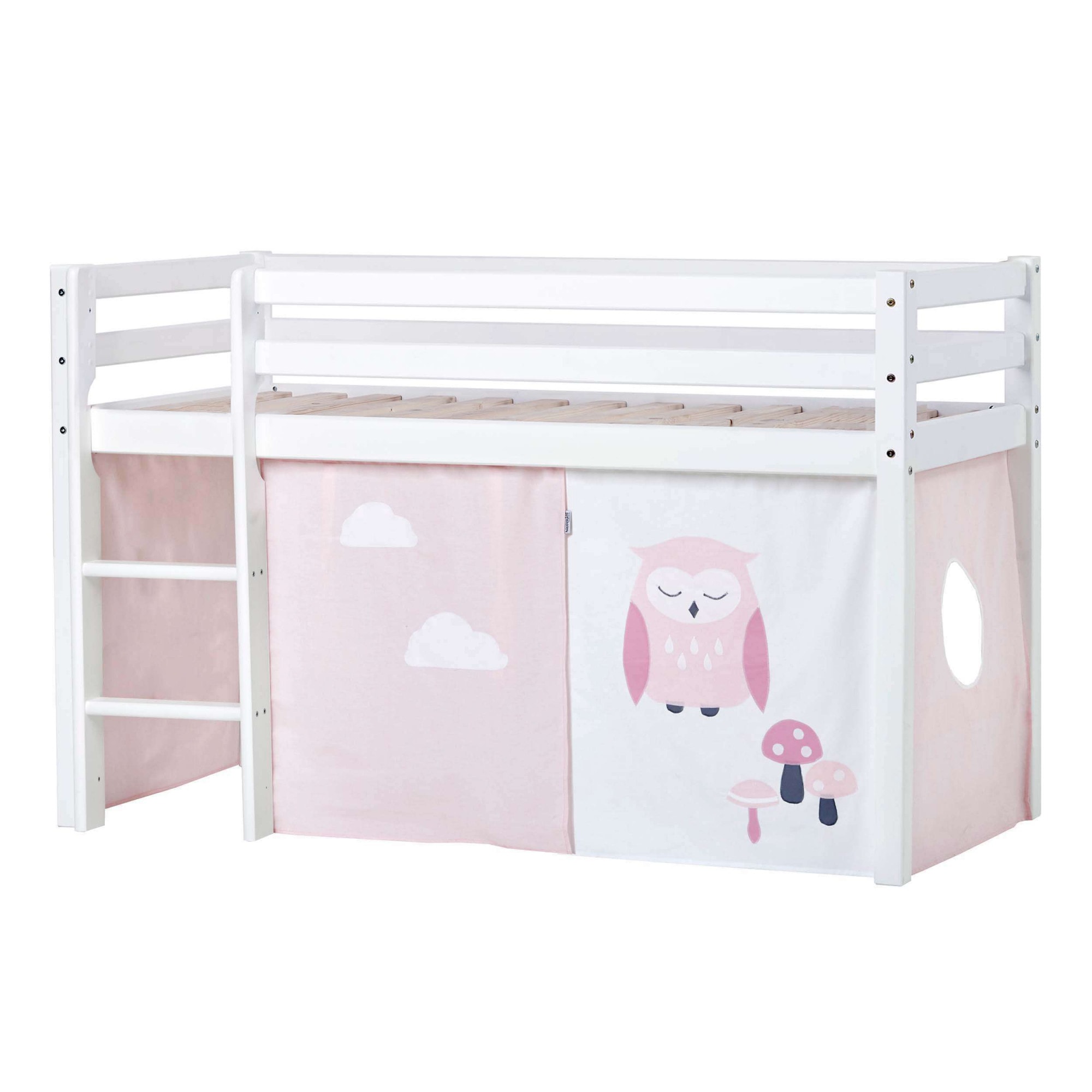 Hochbett »ECO Dream, Kinderbett, Spielbett, Halbhohes Bett aus Massivholz«, inkl....