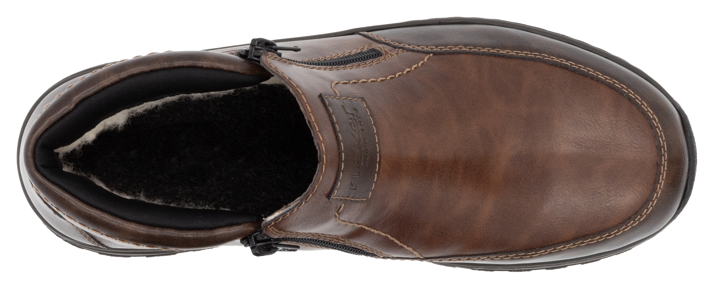 Rieker Winterboots, Winterstiefelette, Halbschuh mit beidseitigen Reissverschlüssen
