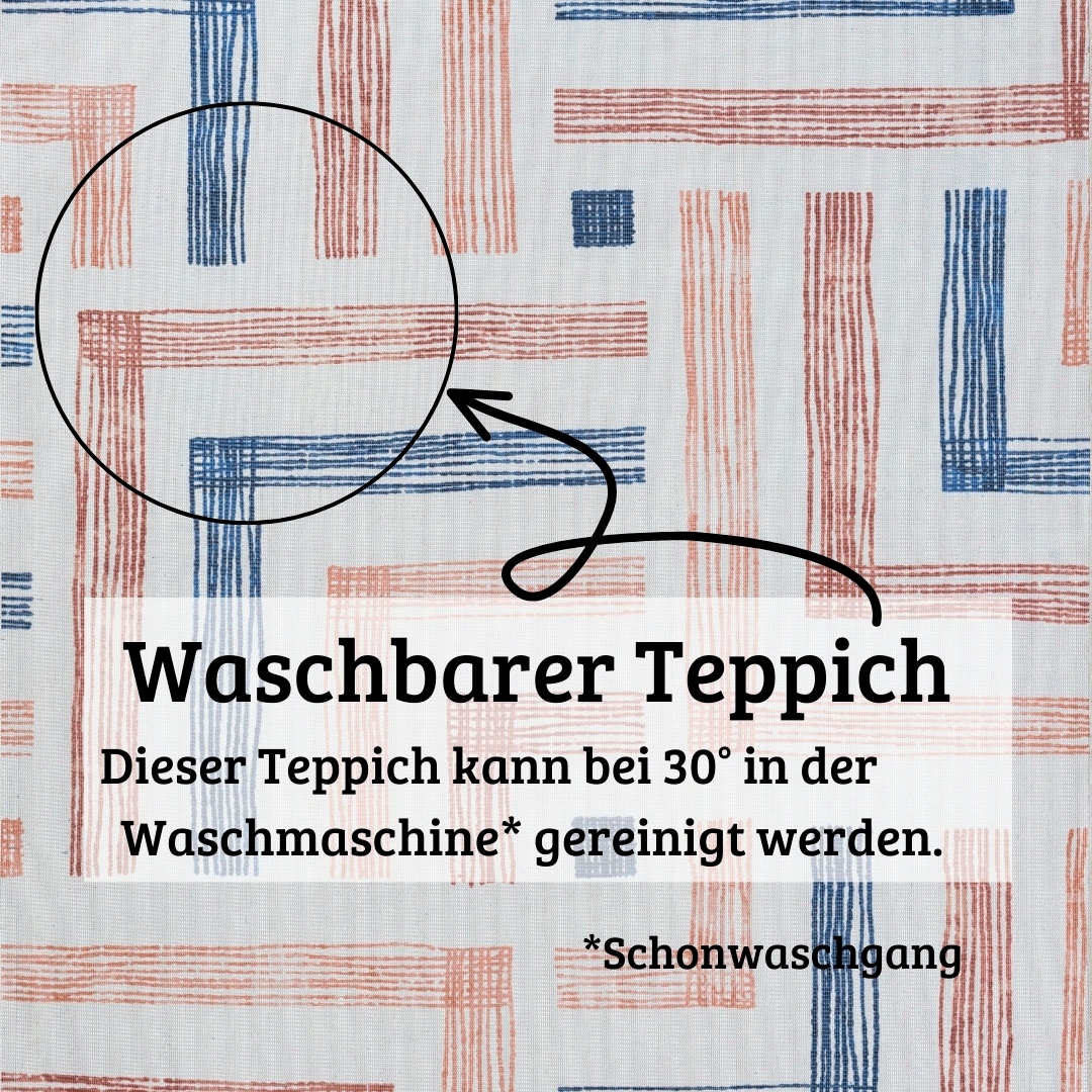 my home Teppich »Rheya, LAGERRÄUMUNG!«, rechteckig, 8 mm Höhe, Flachgewebe, modernes Design, waschbar, In- und Outdoor geeignet