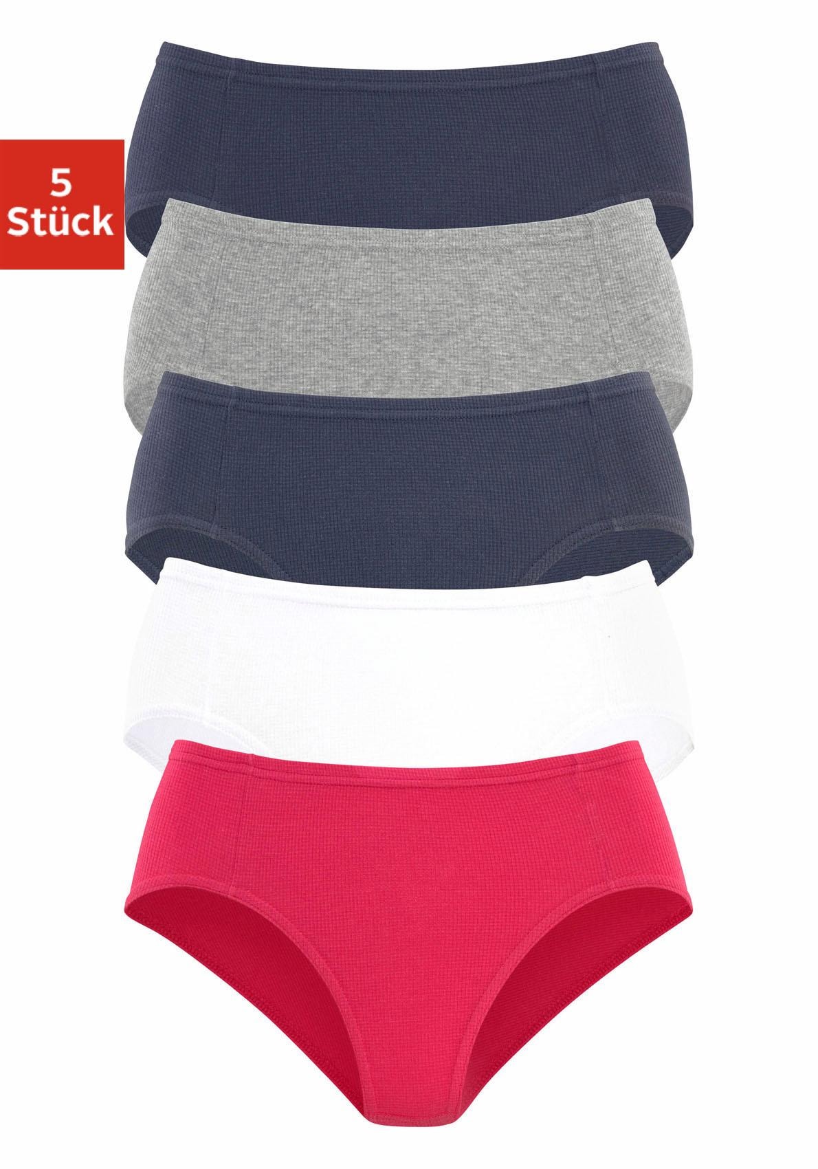 petite fleur Jazz-Pants Slips 5er-Pack, aus weicher Pikee-Qualität
