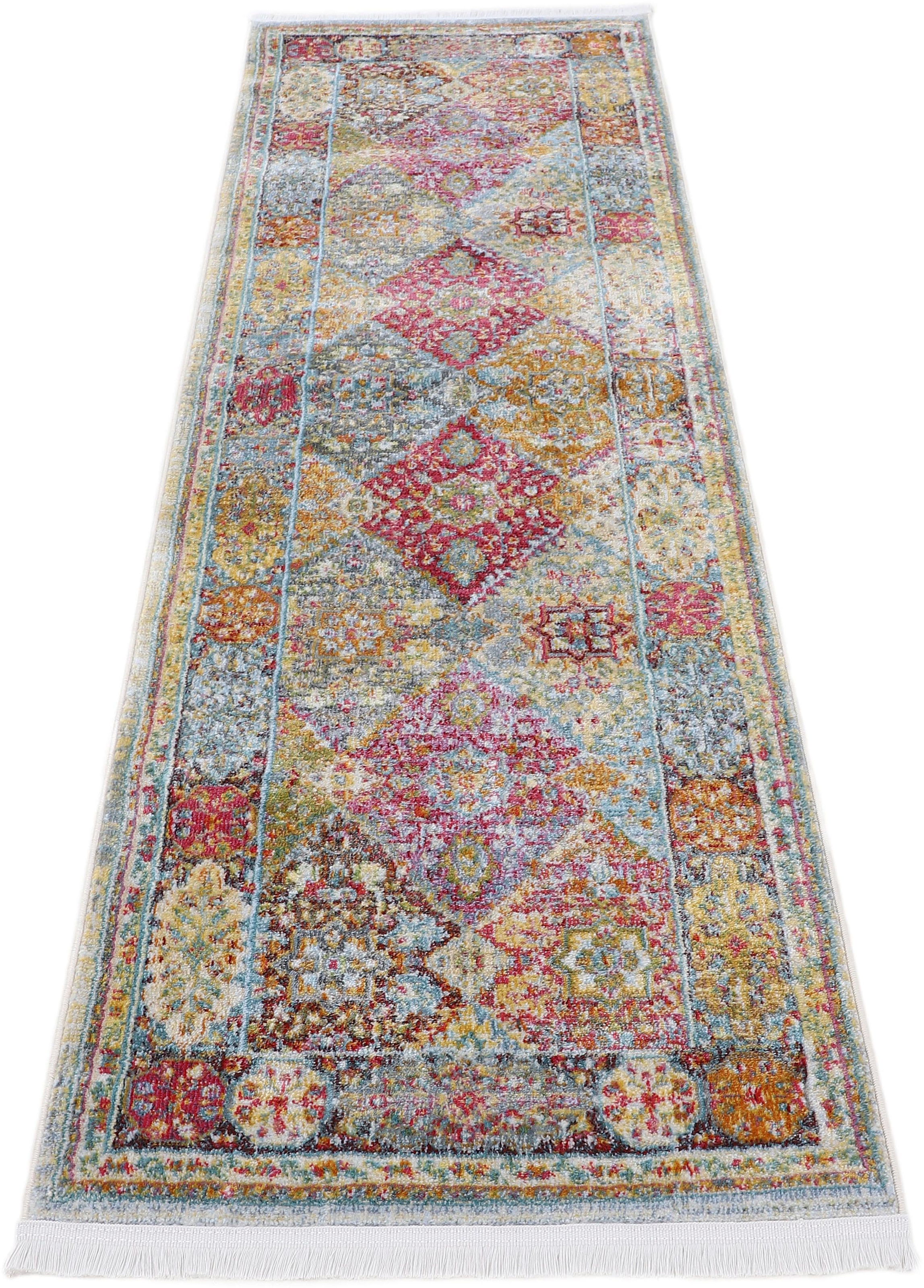 carpetfine Teppich »Harleen«, rund, 8 mm Höhe, Vintage Look, Wohnzimmer