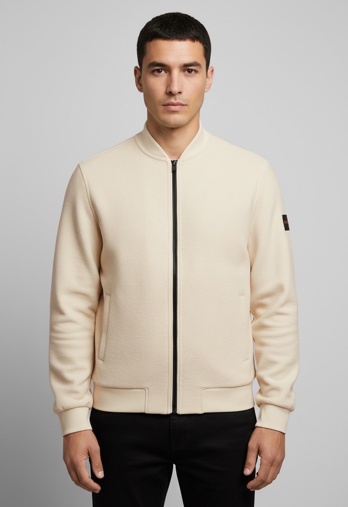 BOSS ORANGE Sweatjacke »Lisimba« oversize fit, Strickbündchen