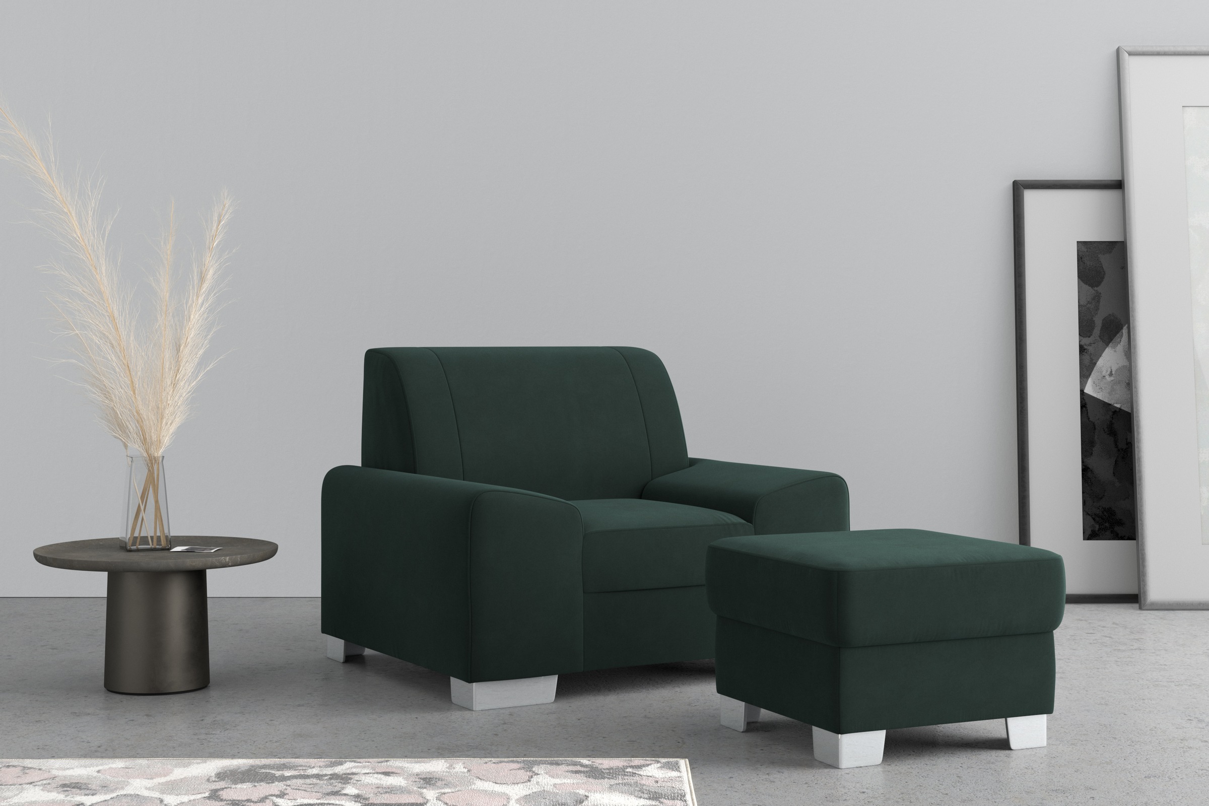 DOMO collection Sessel "Anzio" wahlweise mit Federkern