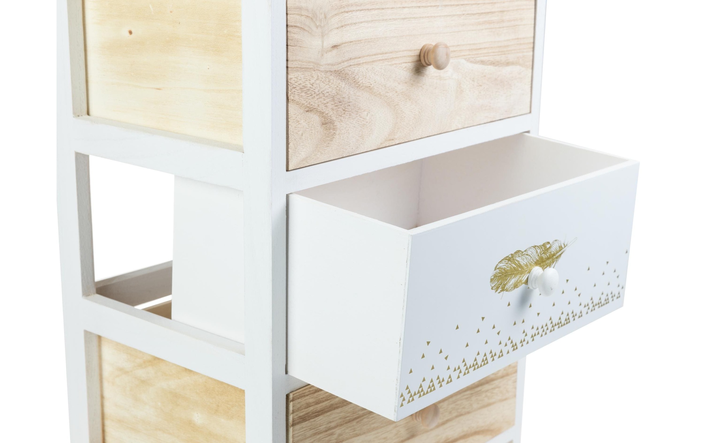Kommode »Dameco Kommode aus Holz mit 4 Etagen«