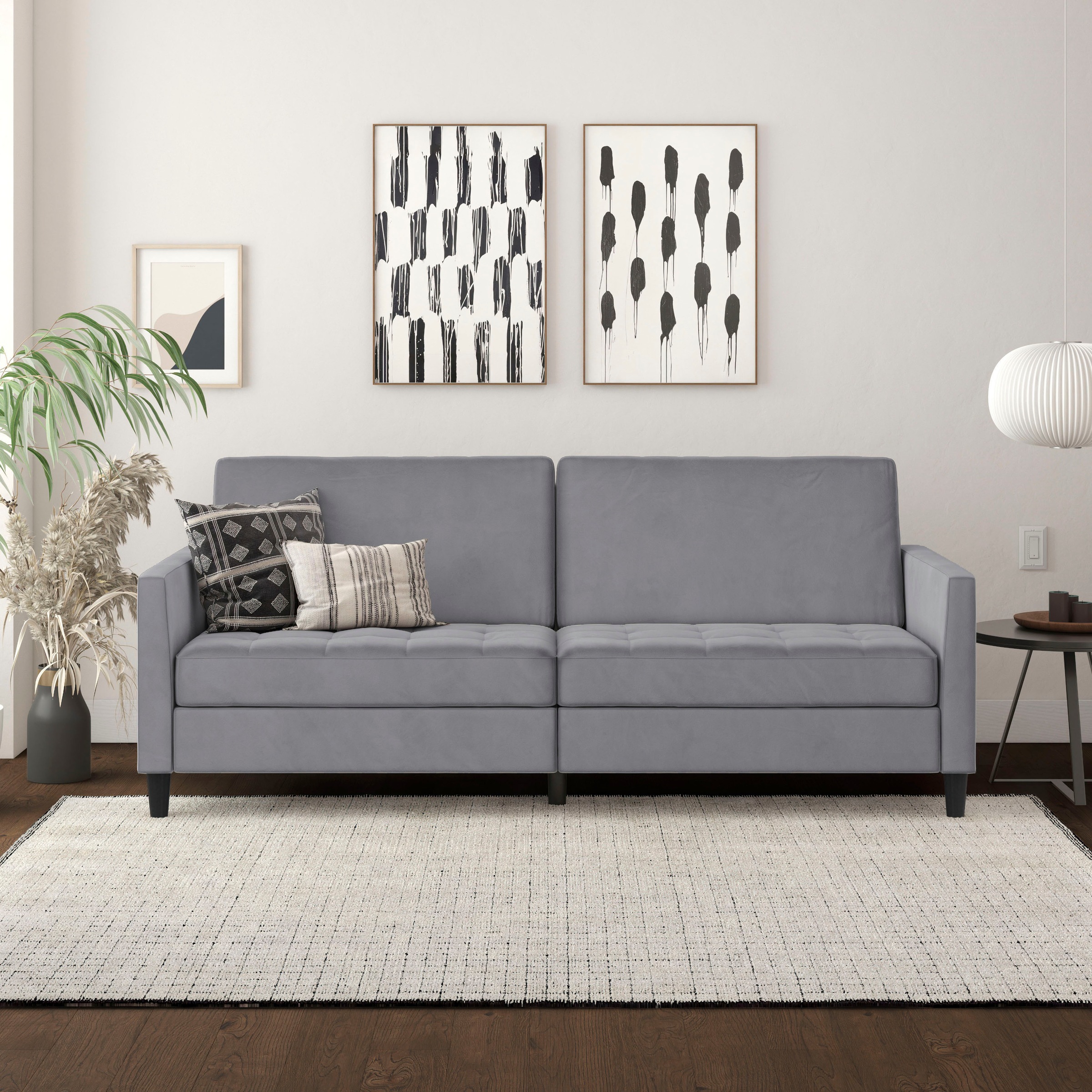 Dorel Home 3-Sitzer »Presley«, Sofa mit Bett-Funktion und verstellbarer Rückenlehne