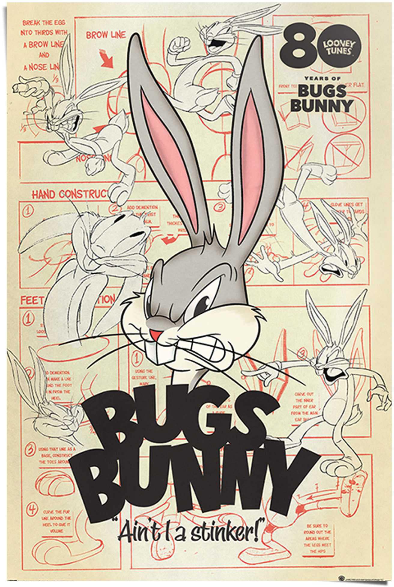 ❤ Reinders! Poster »Bugs Bunny ait I a stinker Looney Tunes - Warner Bros -  Hase«, (1 St.) ordern im Jelmoli-Online Shop