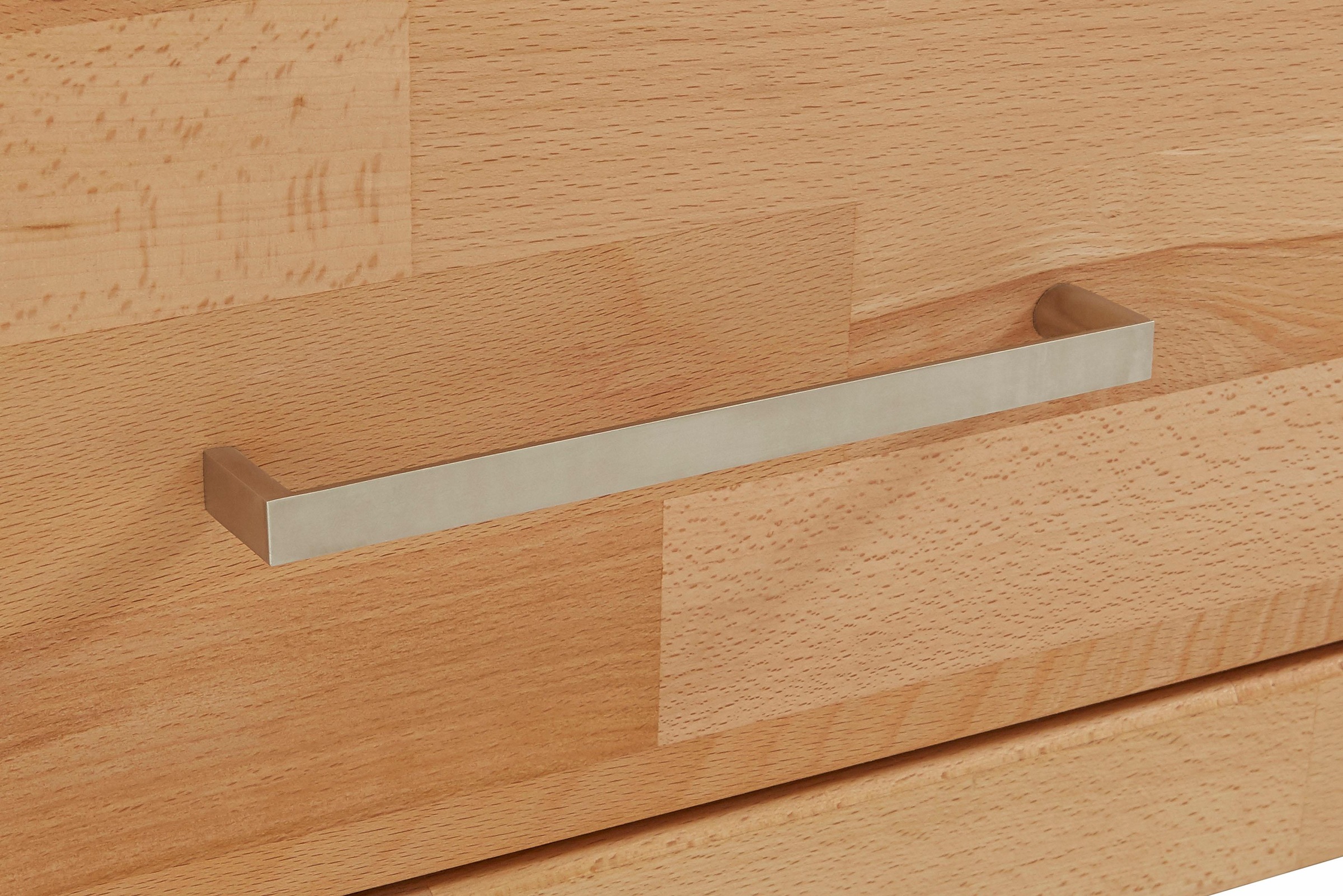 Home affaire Wohnwand »Ribe,Fronten Massivholz,Korpus Holzwekstoff,viel Stauraum«, (Set, 5 St.), Glaseinsatz aus gehärtetem Glas,Böden teilweise versetzbar