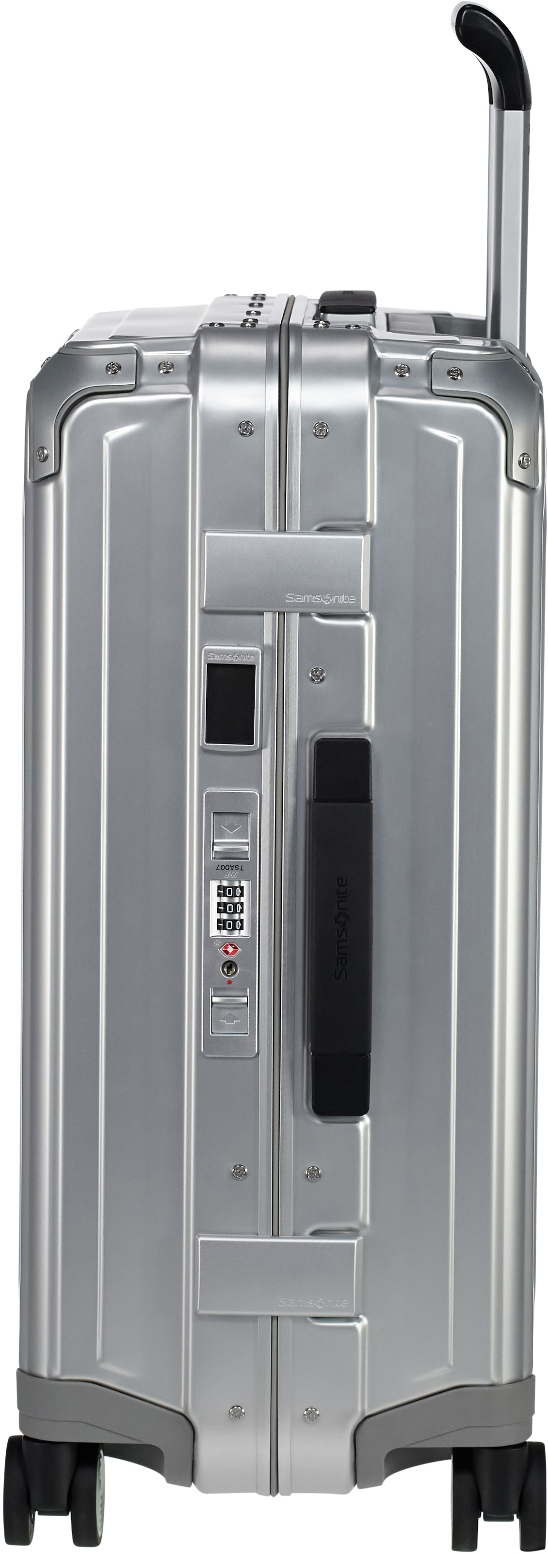 Samsonite Hartschalen-Trolley »LITE-BOX ALU«, 4 Rollen, Hartschalenkoffer Premium-Aluminium Grosser-Koffer TSA-Zahlenschloss