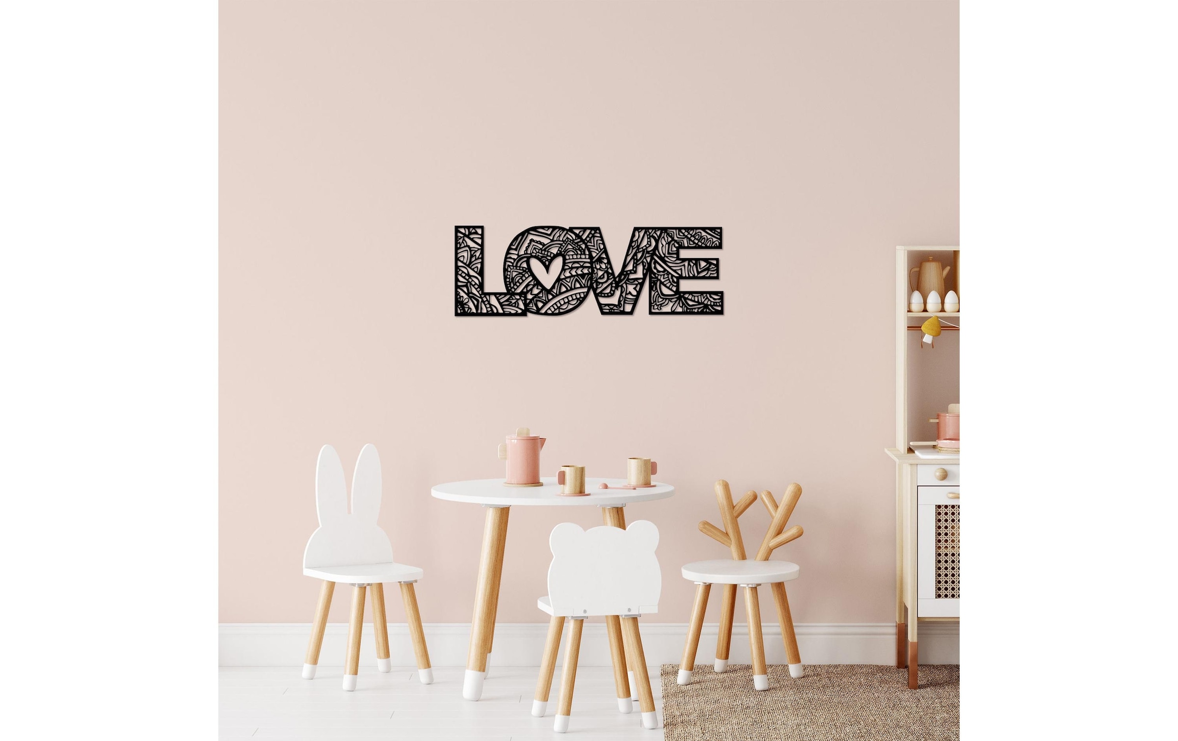 Wanddekoobjekt »Wallxpert Love 70 x 23 cm«