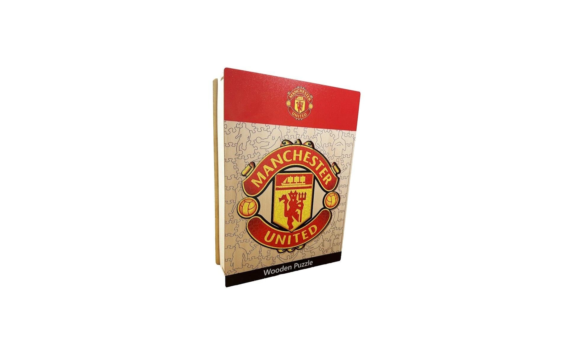 Puzzle »Iconic FC Manchester United - Logo«, Holzart: Birke (Herkunftsland: China)
