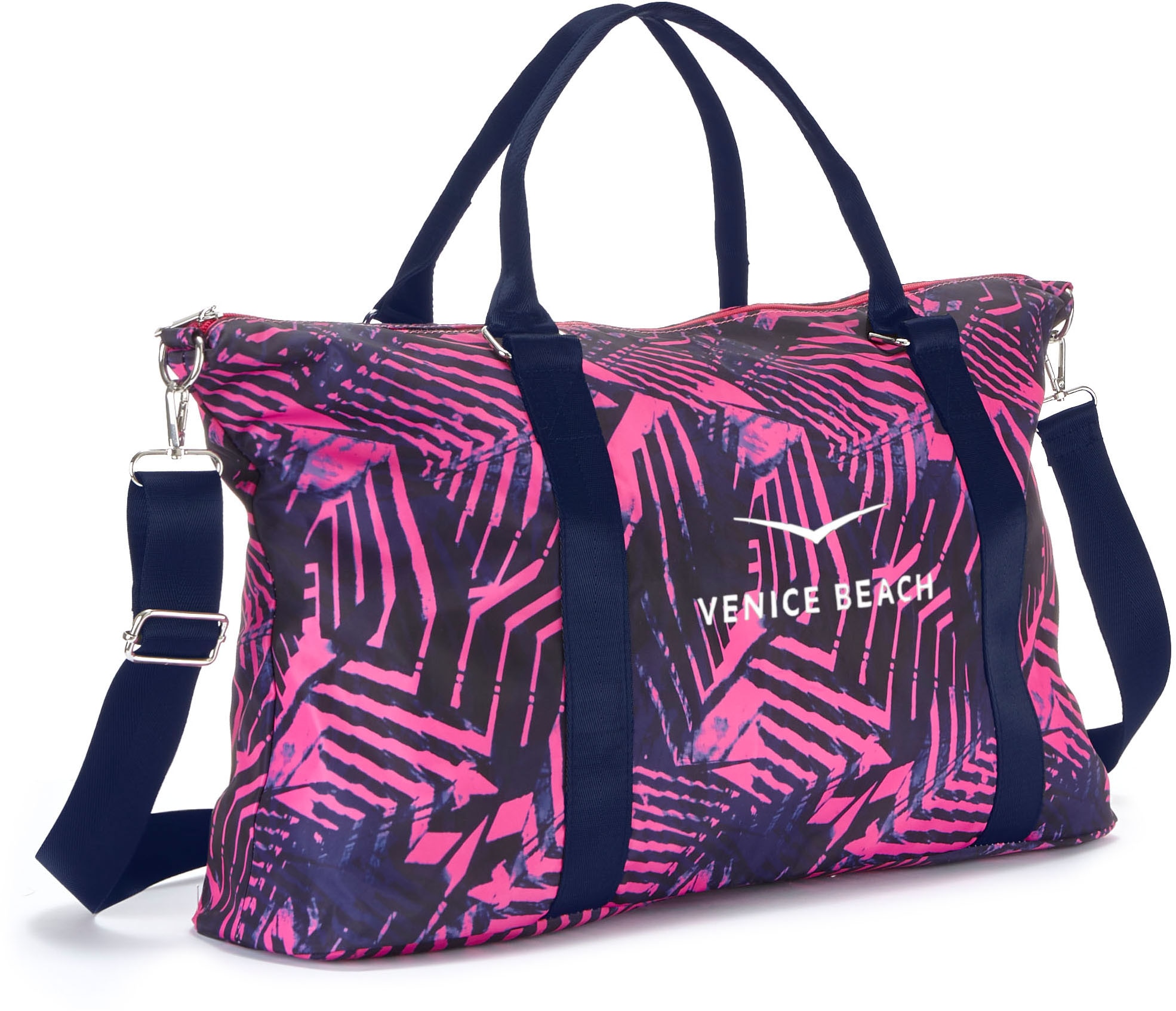 Venice Beach Sporttasche, grosse Umhängetasche, Weekender, Strandtasche mit Druck VEGAN