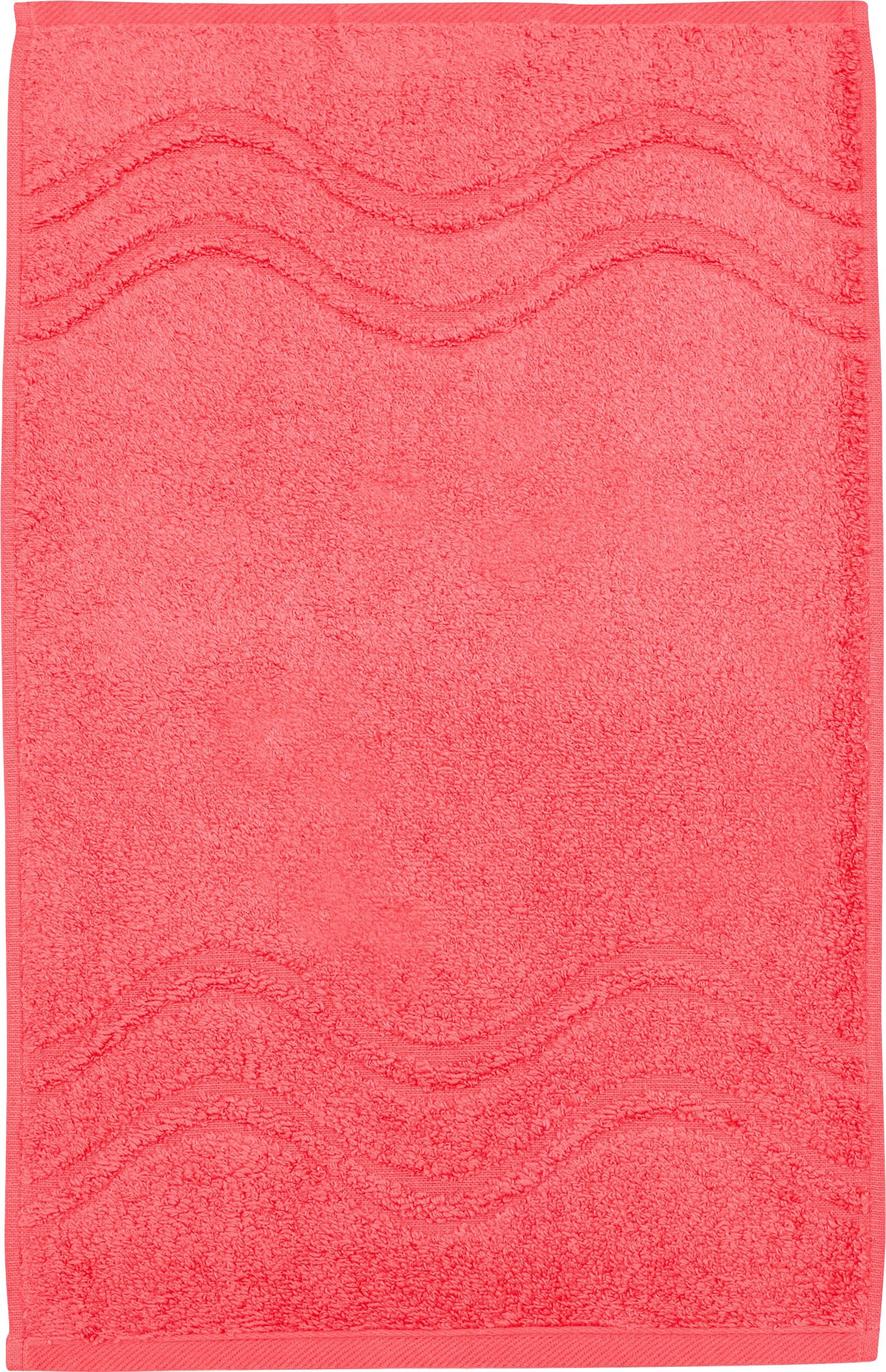 ROSS Gästehandtuch »Cashmere feeling«, (Packung, 6 St.), 100% Baumwolle, mit Wellen-Bordüre, grosse Farbauswahl