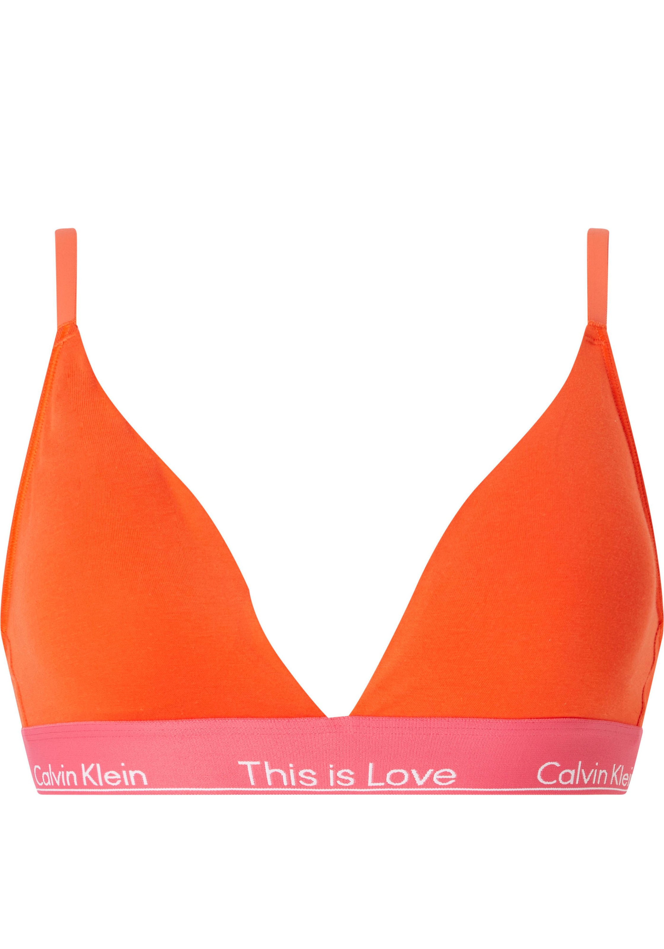 Calvin Klein Underwear Triangel-BH »LGHT LINED TRIANGLE«, mit kontrastfarbenem Logo-Unterbrustband