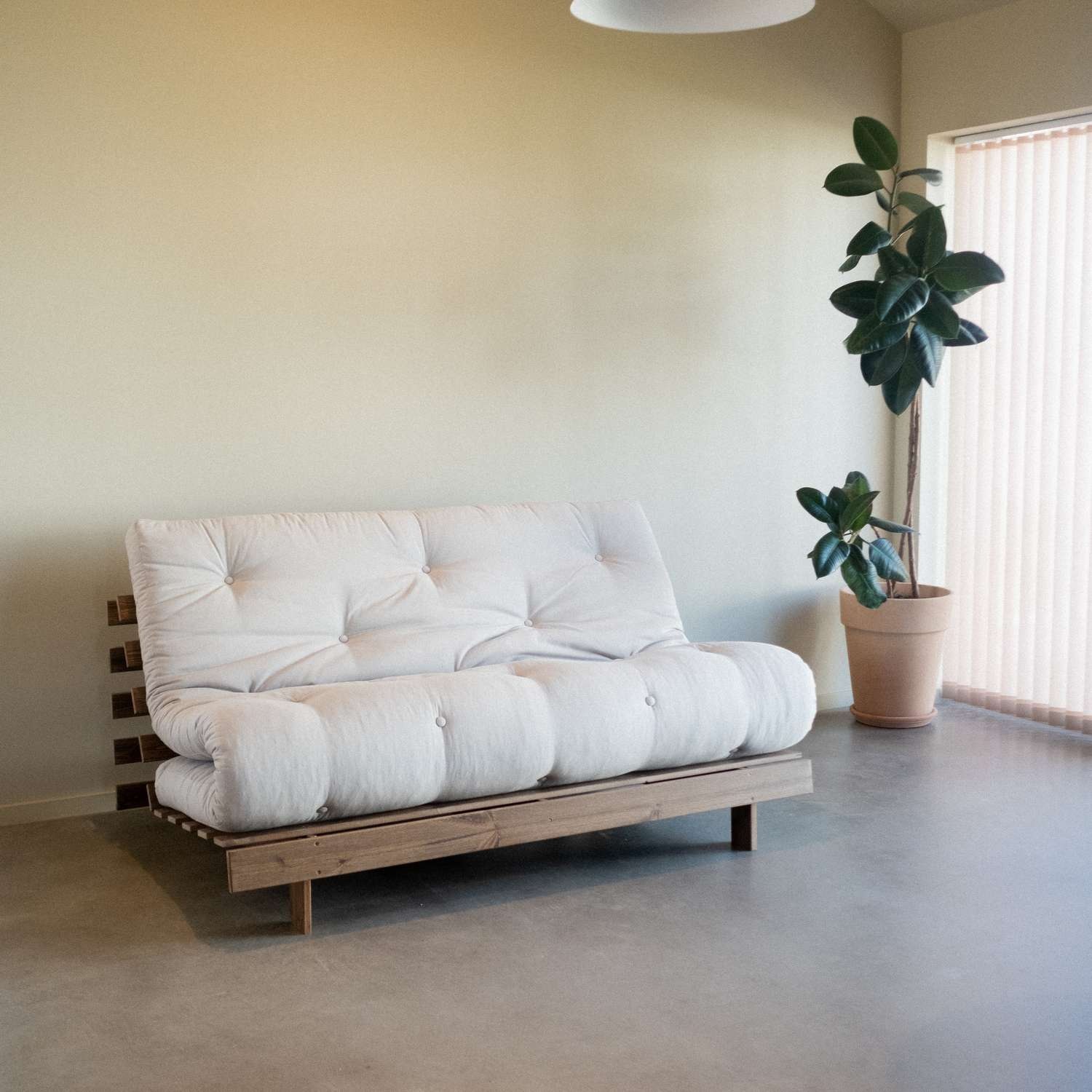 Karup Design Daybett "Roots Sofa Bed, Schlafsofa, Bettfunktion, FSC-Massivholz" Inkl. Futonmatratze, Made in Europe, langlebig, B: 140 oder 160 cm