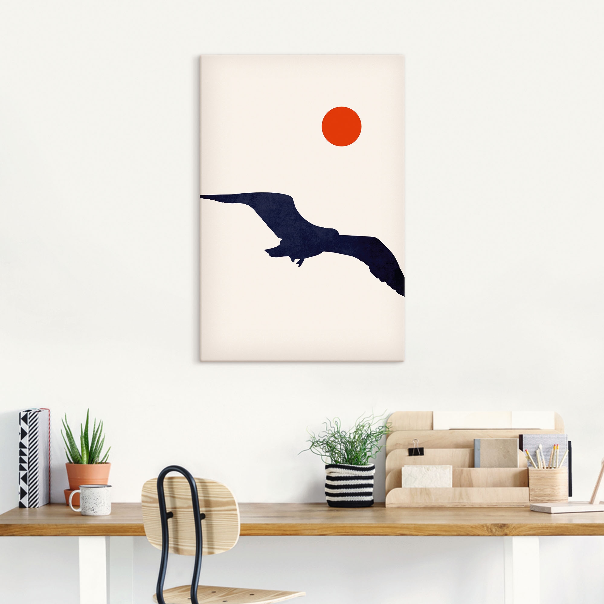 Artland Leinwandbild »Möwe«, Vogelbilder, (1 St.), auf Keilrahmen gespannt