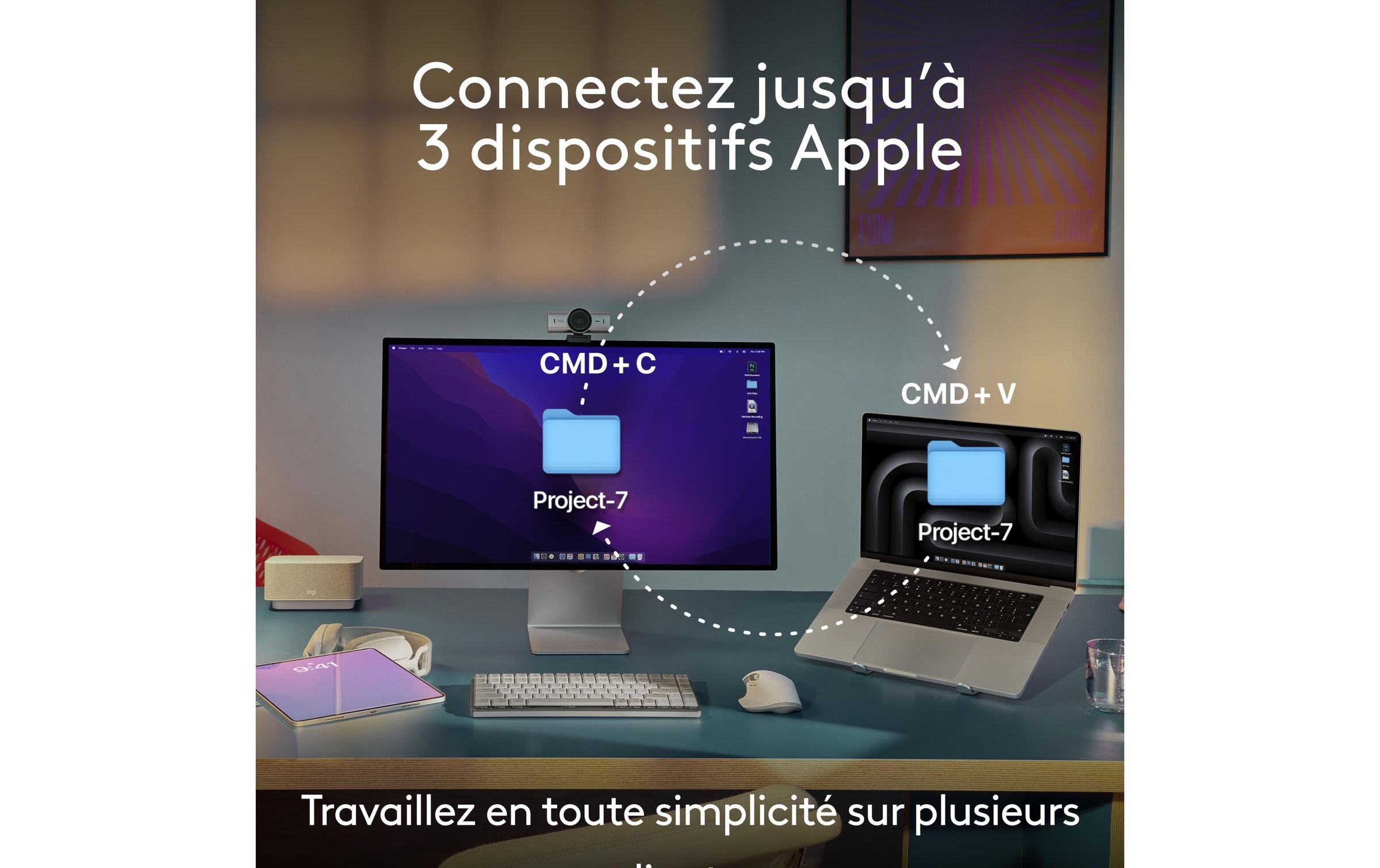 Logitech Tastatur- und Maus-Set »MX Keys S Combo for Mac«