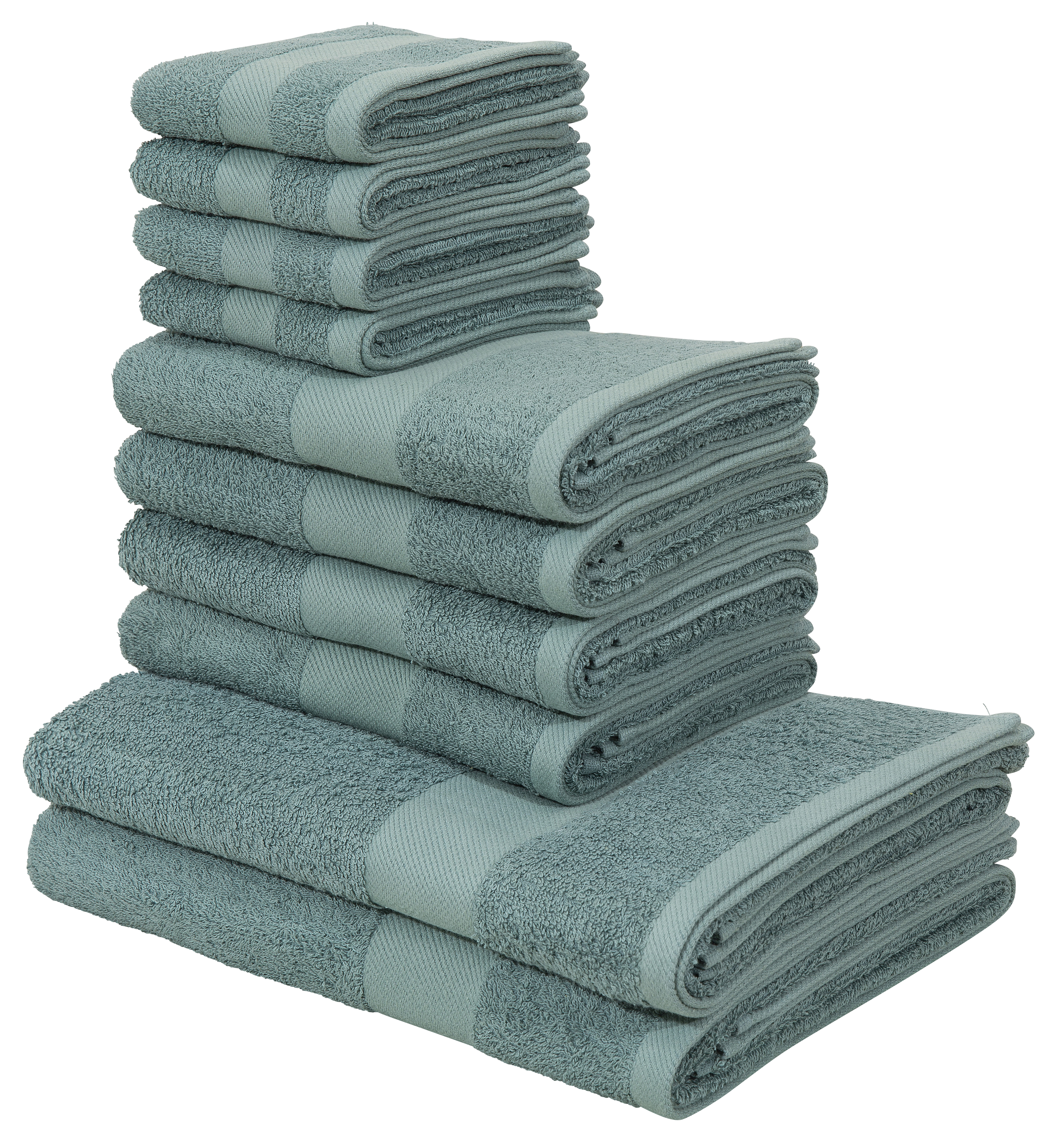 Handtuch Set »Melli«, Set, 10 tlg., Walkfrottee, Handtuchset in dezenten Farben, 100%...