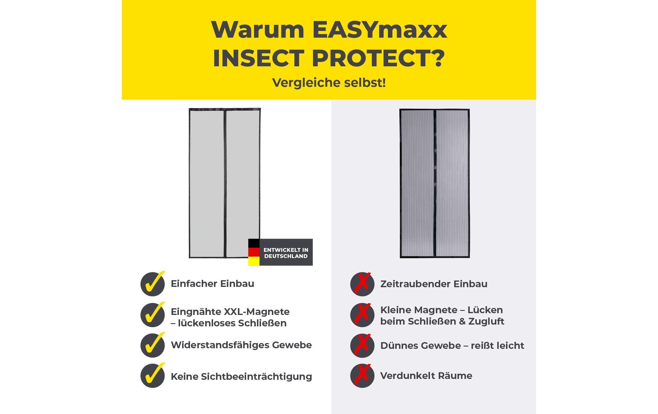 EASYmaxx Insektenschutz-Vorhang »Strong Click, 100 x 210 cm«