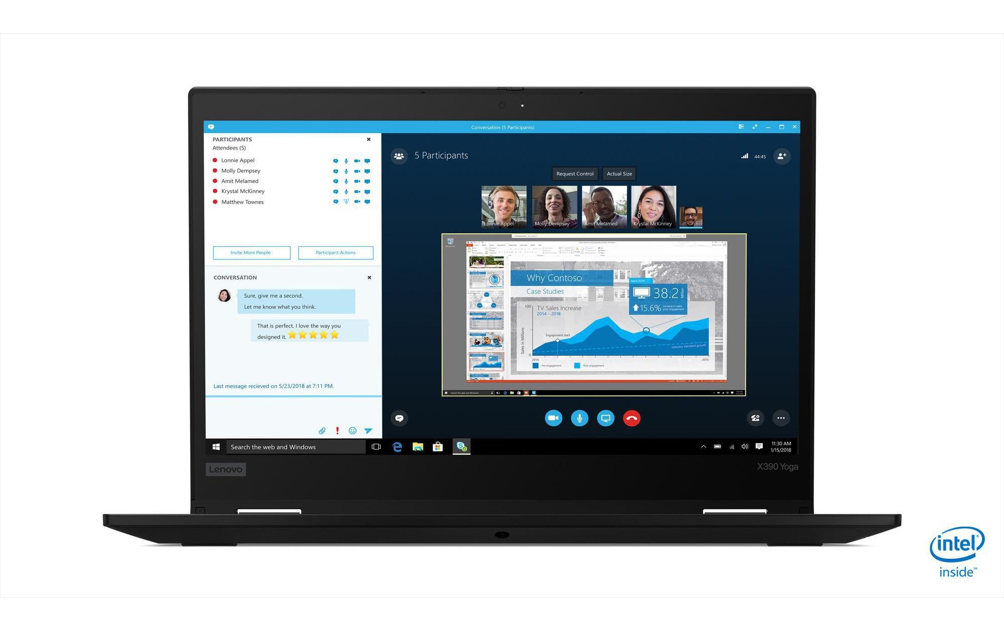 Lenovo Notebook »ThinkPad X390 Yoga«, / 13,3 Zoll, Intel, Core i5, 8 GB HDD, 256 GB SSD