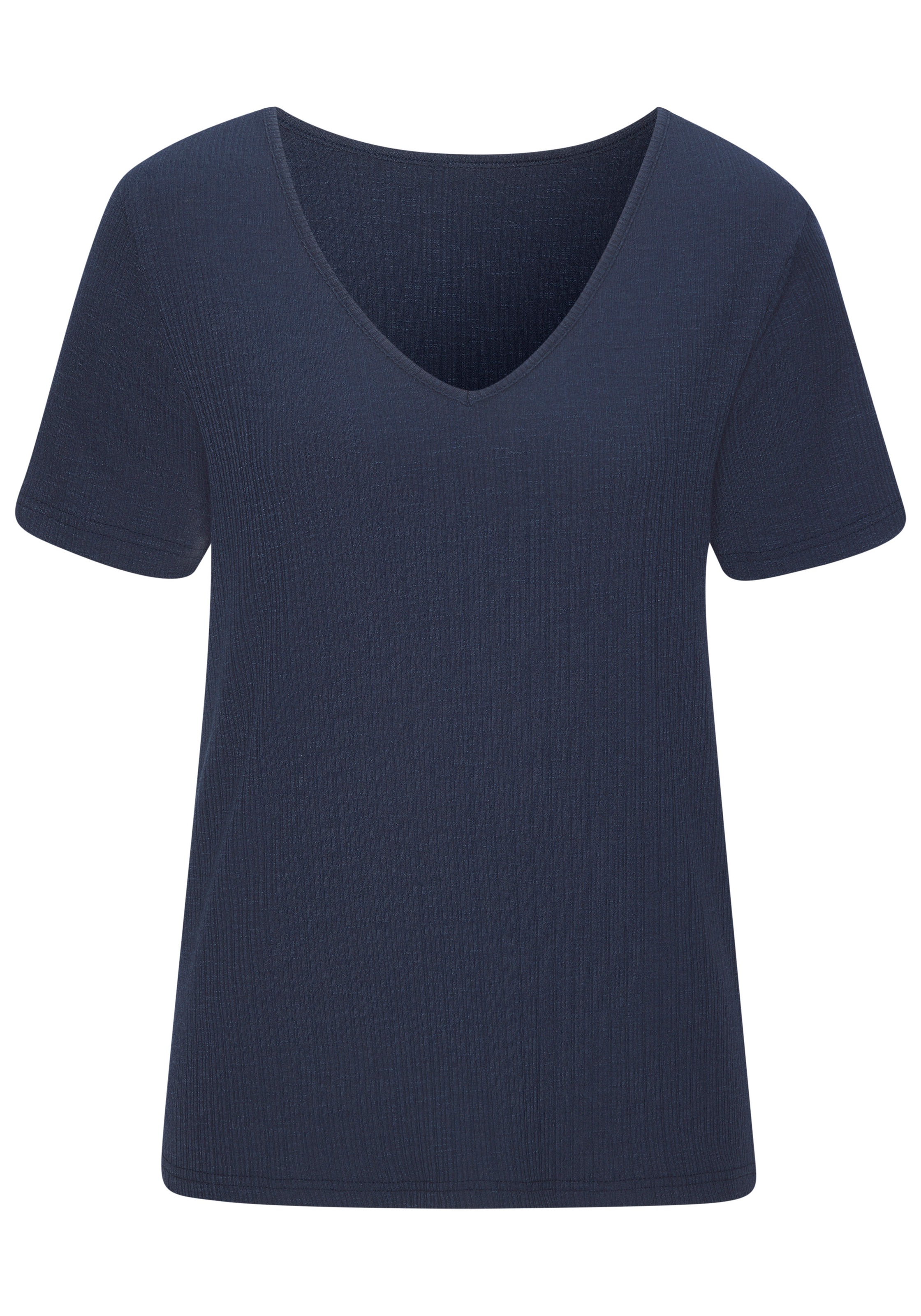 Vivance T-Shirt »mit modischer Rippstruktur« aus weichfliessender Qualität mit Viskose