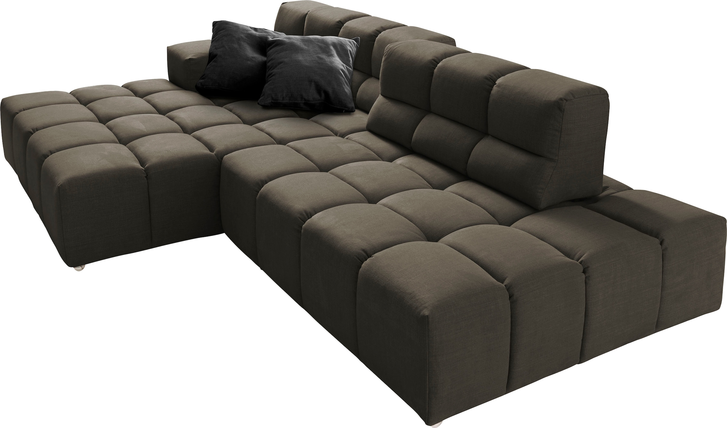designwerk Ecksofa »Temple L-Form, tolles Designsofa«, mit Sitztiefenverstellung