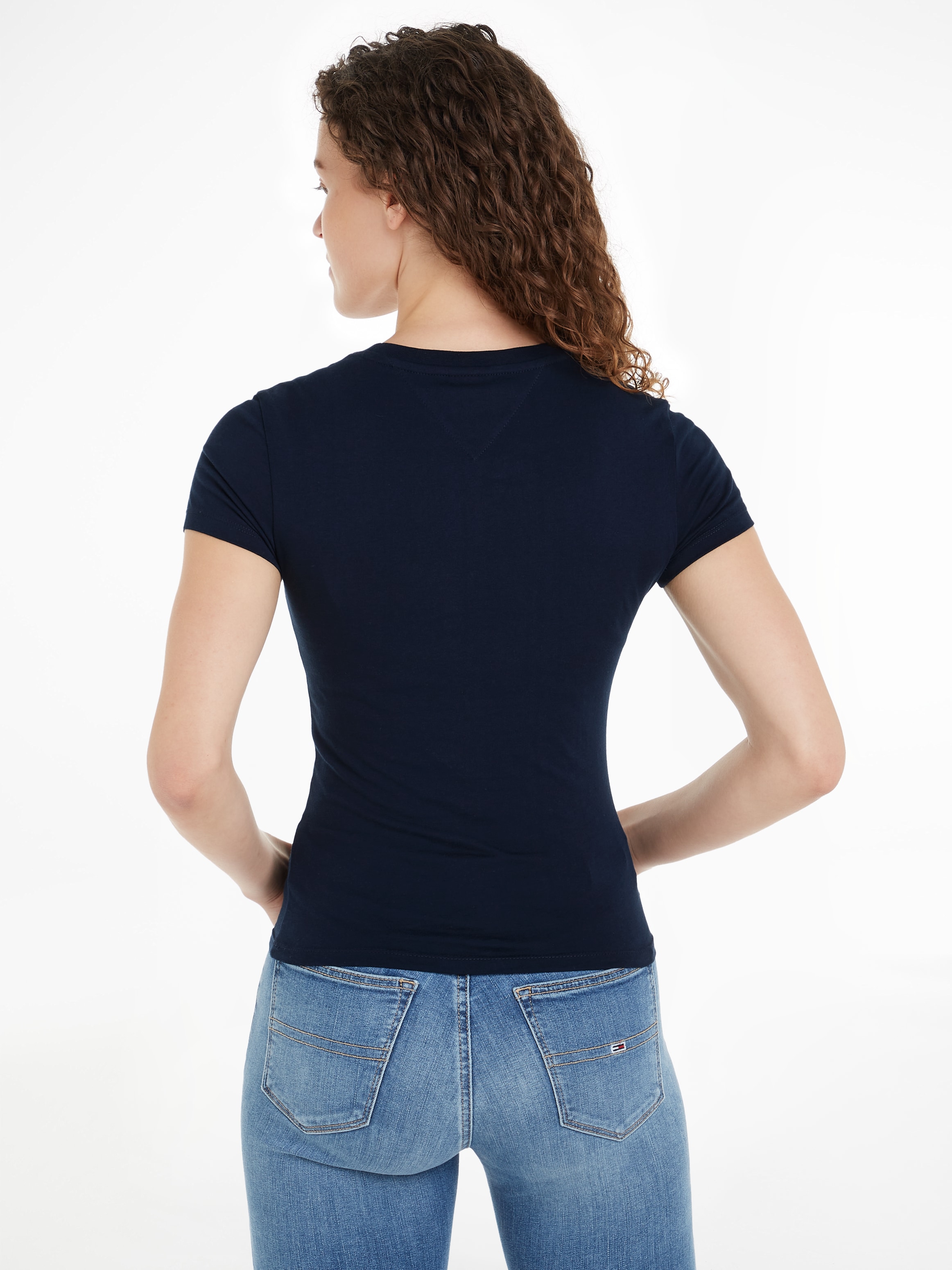 Tommy Jeans Curve T-Shirt »TJW SLIM LINEAR TEE EXT«, in Grosse Grössen