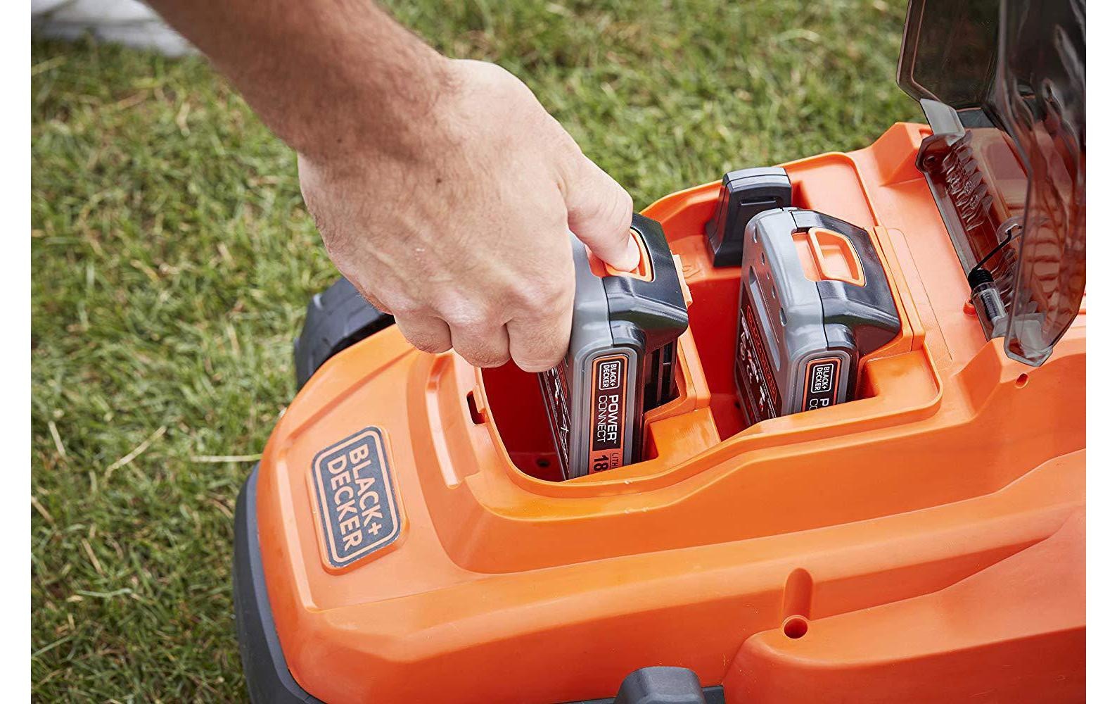 Black + Decker Akkurasenmäher »BCMW3318L2 Kit«, (Set), Schneidesystem: Sichel-/Kreiselmäher
