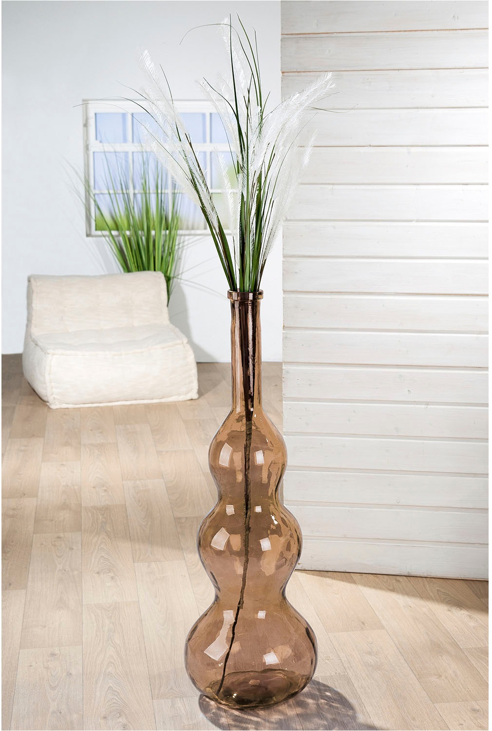 GILDE Bodenvase "Bodenvase bauchig "Balleros" braun"