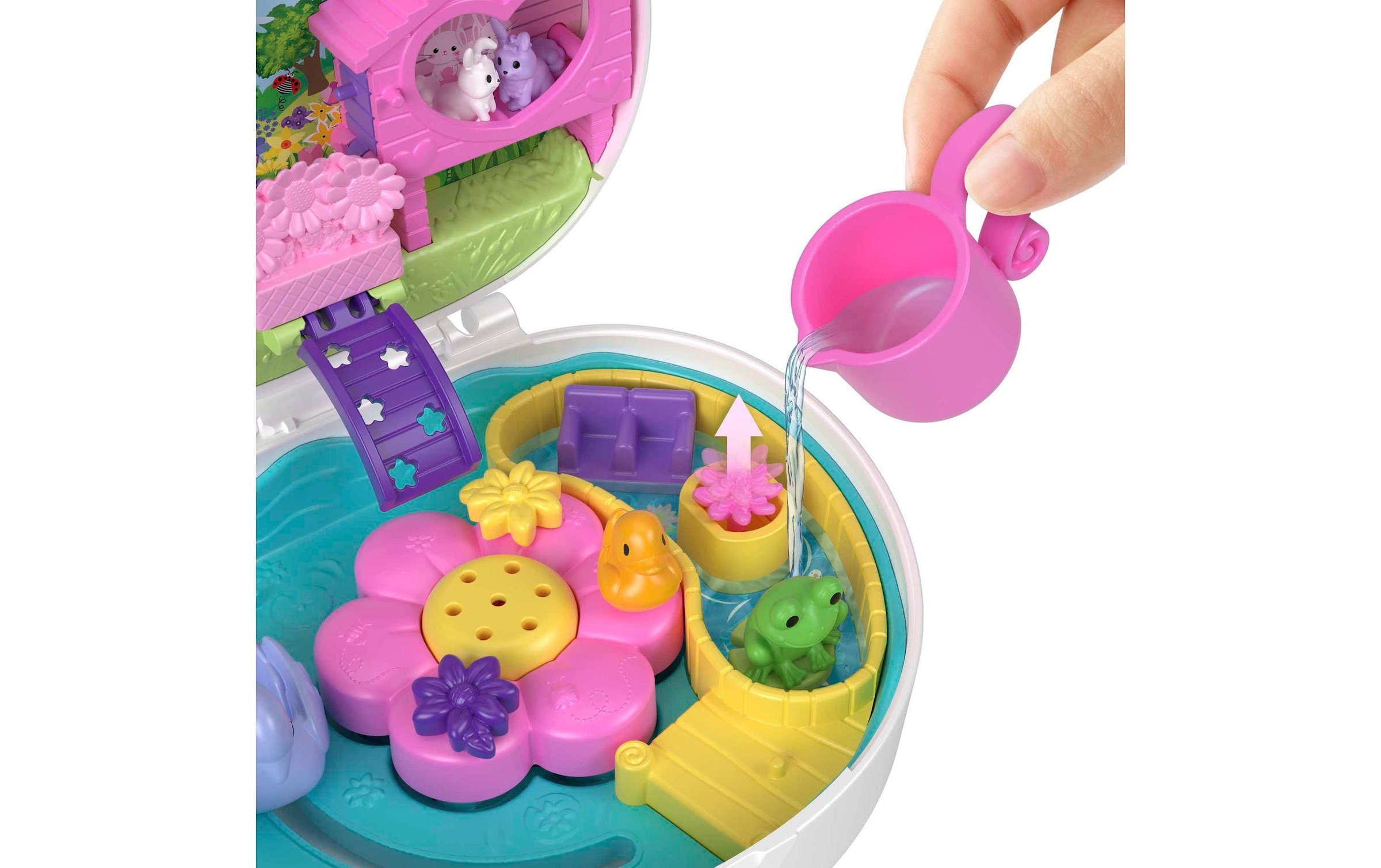 Polly Pocket Spielfigur »Blumen-Häschen Schatulle«