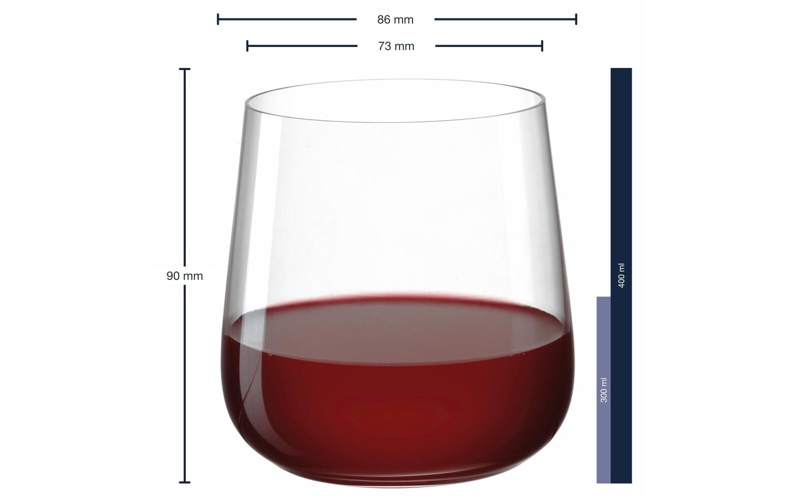 LEONARDO Whiskyglas »Brunelli 400 ml«, (6 tlg.)