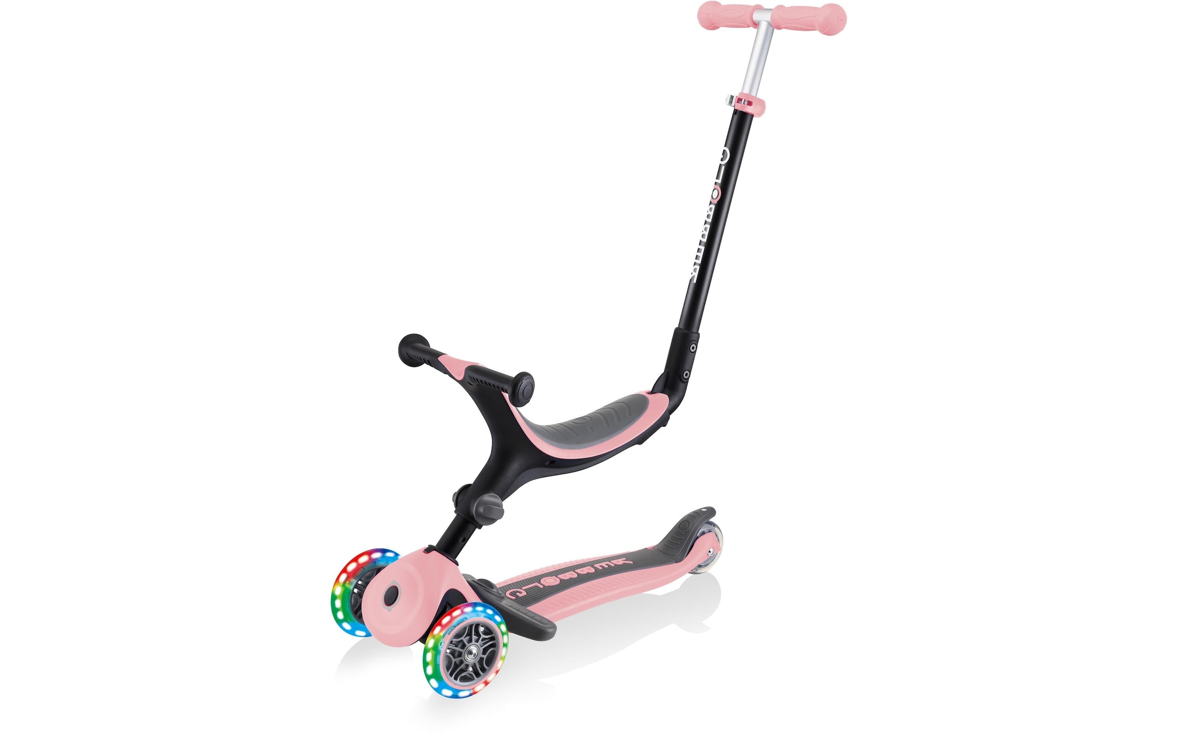 Scooter »GO UP Foldable Plus Lights, Pastel Rosa«