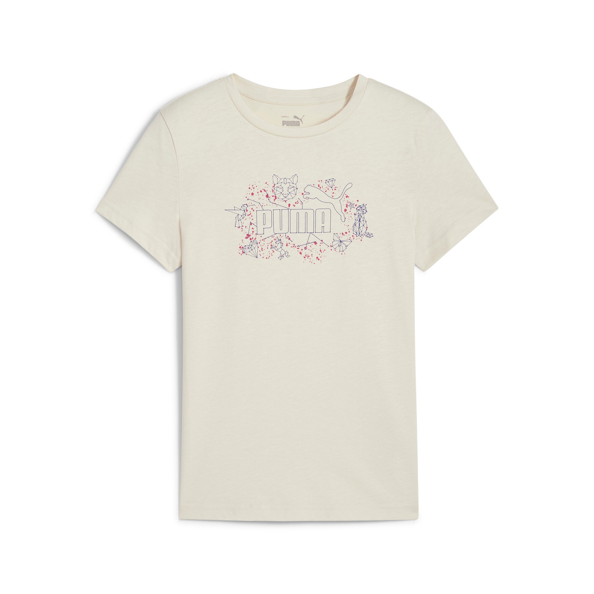 PUMA T-Shirt »ESS+ STARRY SAFARI TEE G« Regular Fit, sportlicher Stil, mit Print-Applikation