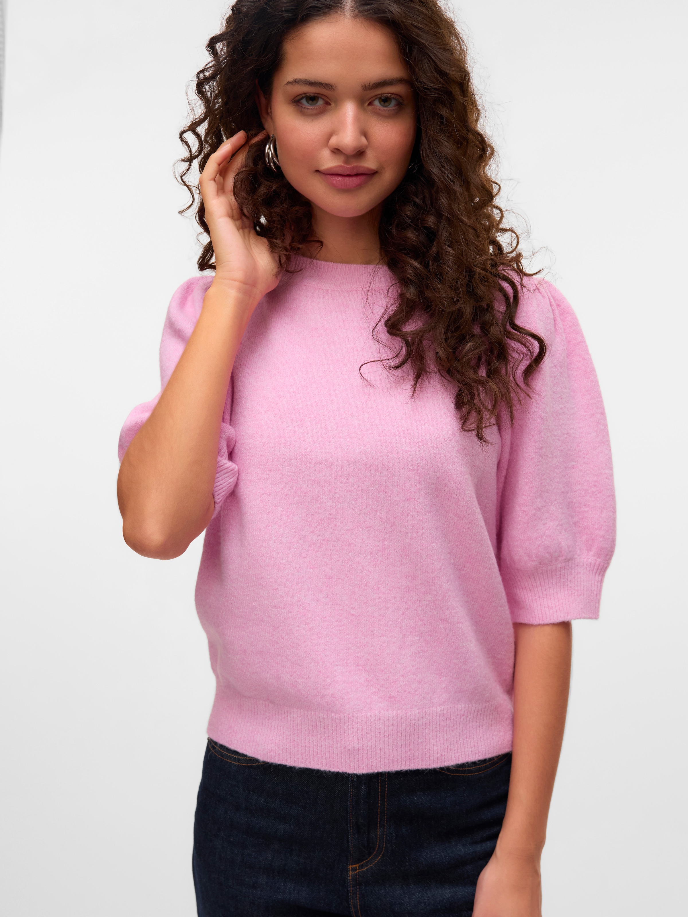 Vero Moda Kurzarmpullover »VMDOFFY 2/4 O-NECK PULLOVER GA NOOS«