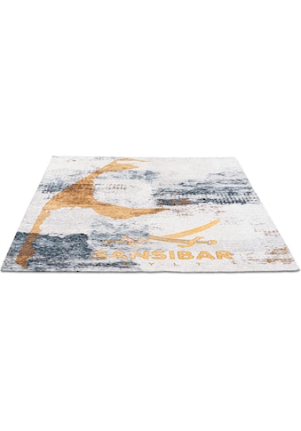 Sansibar Teppich »Keitum 012«, rechteckig, 3 mm Höhe, Flachgewebe, modernes Design,... kaufen