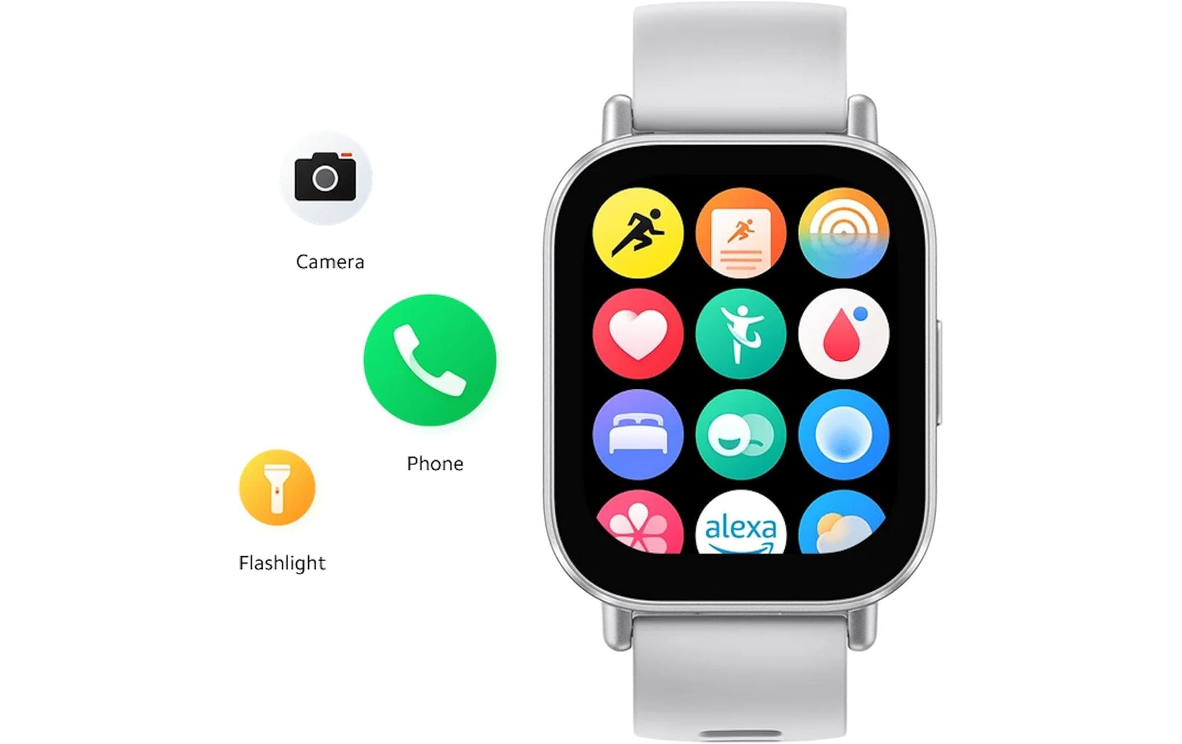 Xiaomi Smartwatch »Redmi Watch 5 Lite«, (/ 1.96 Zoll), Kompass, integriertes GPS