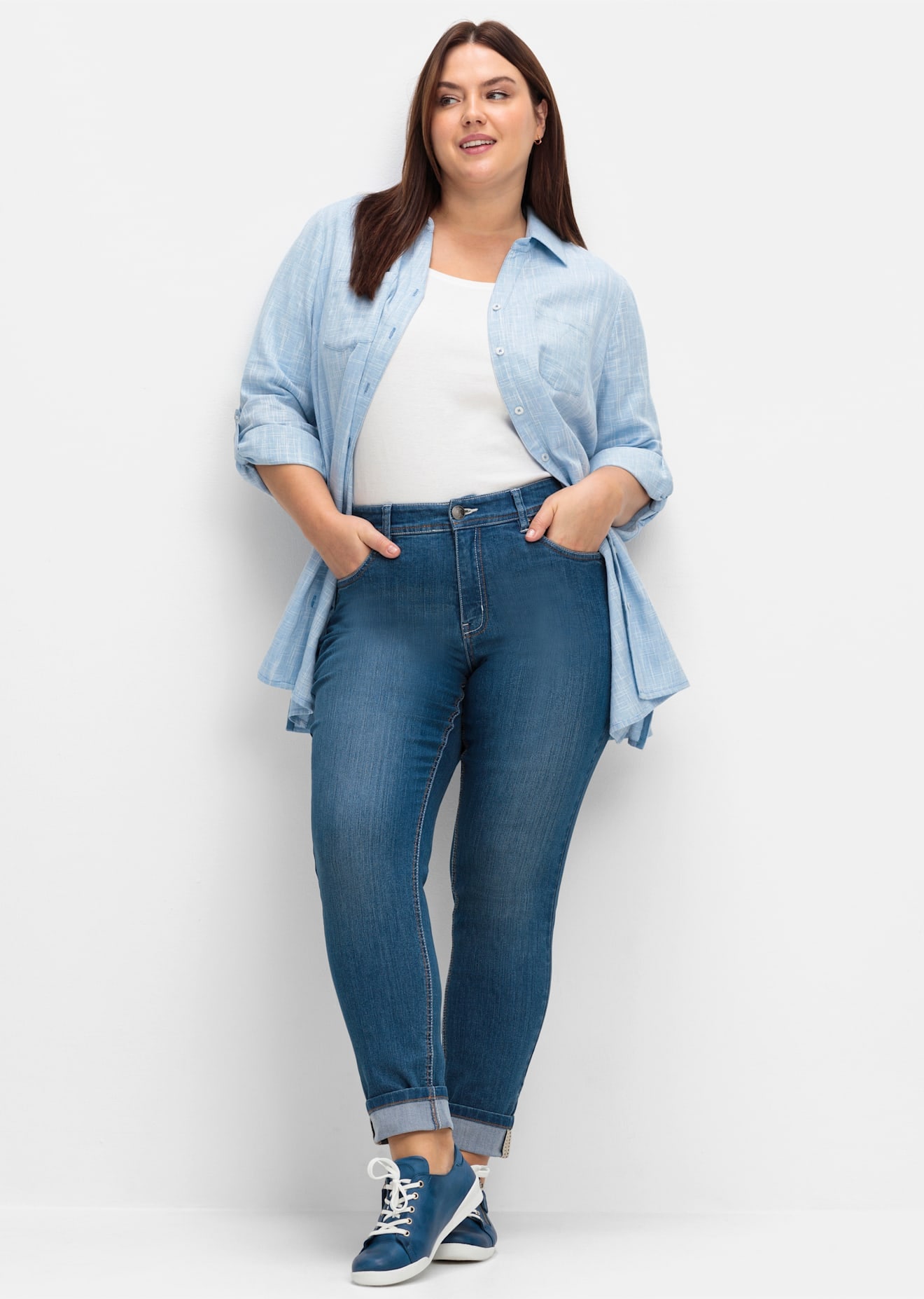 Sheego Stretch-Jeans, (1 tlg.)