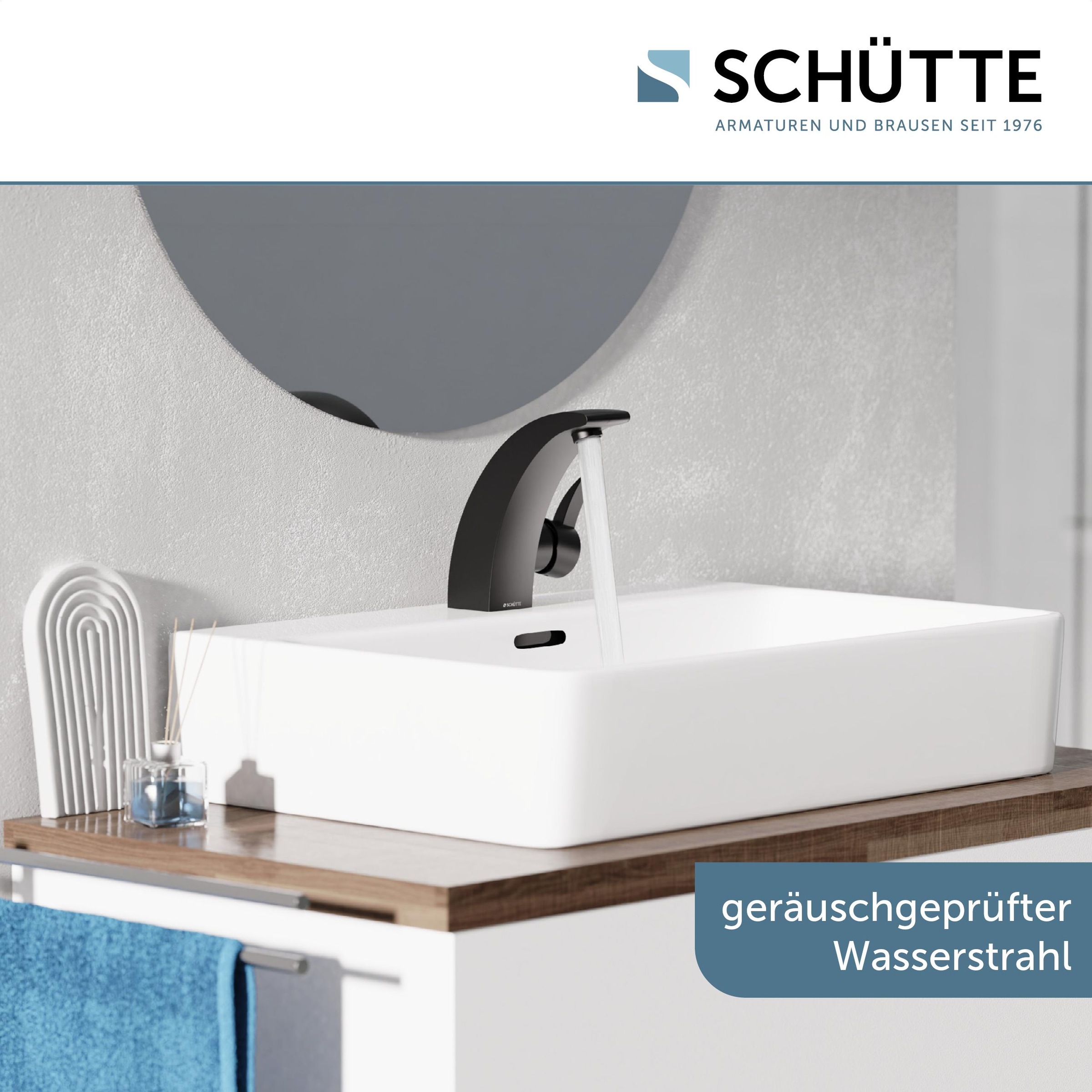 Schütte Waschtischarmatur "PANAMA" Wasserhahn, Mischbatterie Waschbecken, Waschbecken Armaturen in Chrom