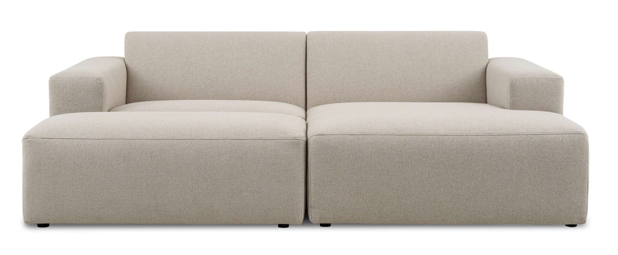 INOSIGN Ecksofa »Koa,228cm, L-Form, Modulsofa, Webstoff, Cord«, Designsofa, Set, Hocker inklusive, weicher Lounge-Sitzkomfort